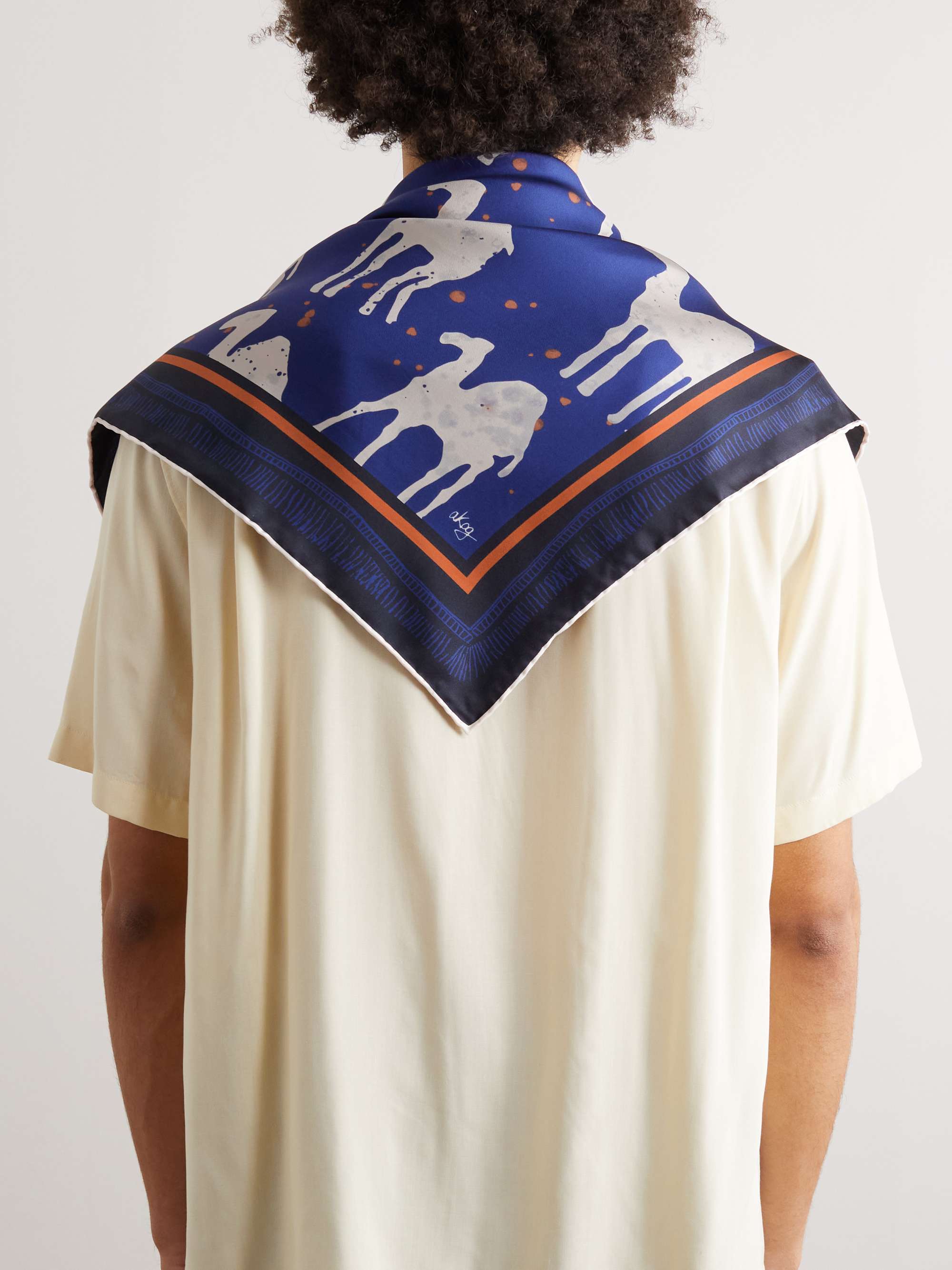 A KIND OF GUISE Alia Printed Silk Scarf