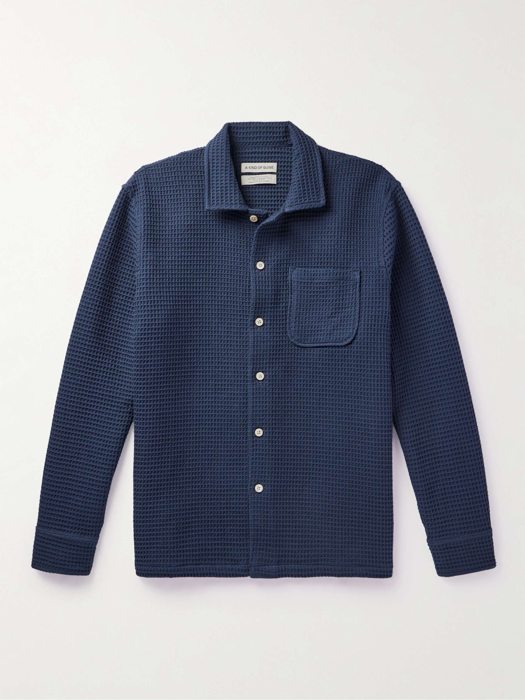 A KIND OF GUISE Atrato Waffle-Knit Cotton Shirt for Men | MR PORTER