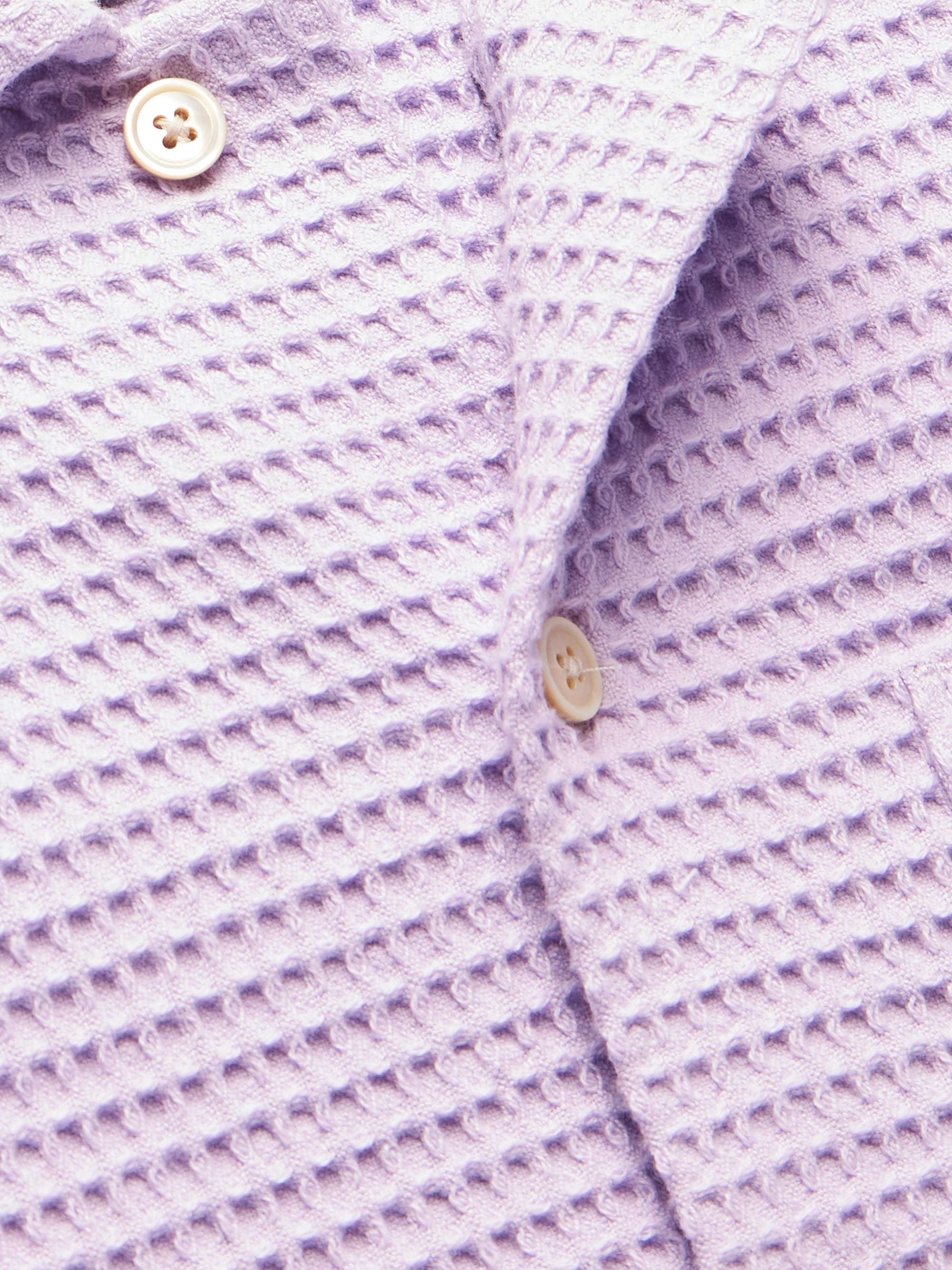 A KIND OF GUISE Atrato Waffle-Knit Cotton Shirt