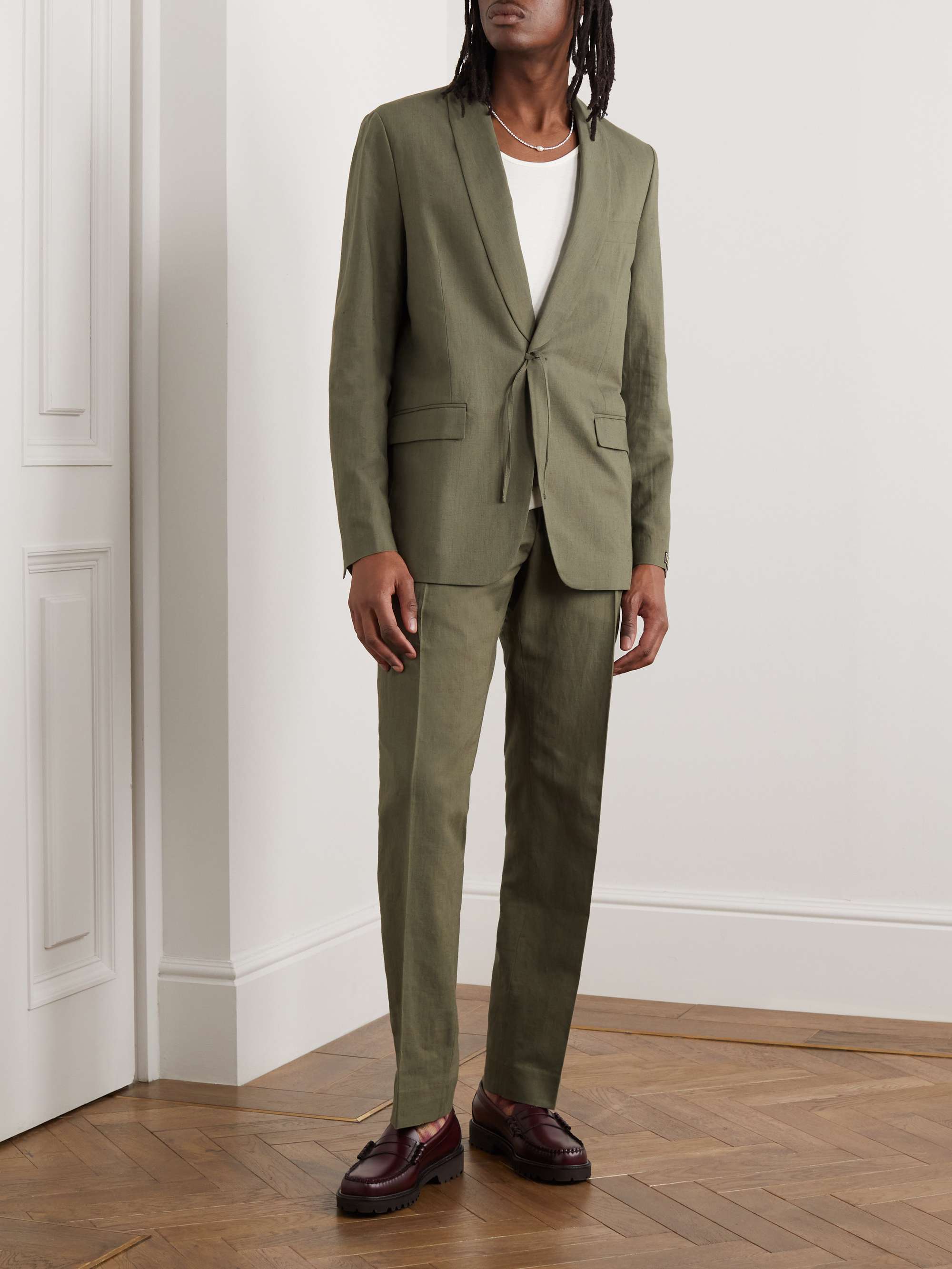 A KIND OF GUISE Shinji Cotton and Linen-Blend Blazer
