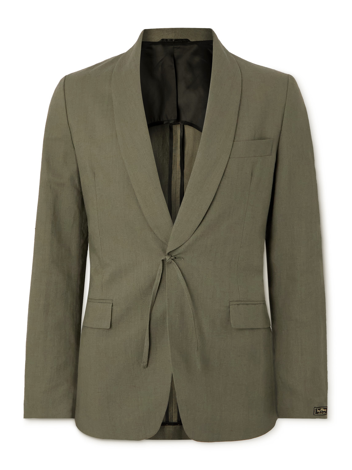 A Kind Of Guise Shinji Cotton And Linen-blend Blazer In Green