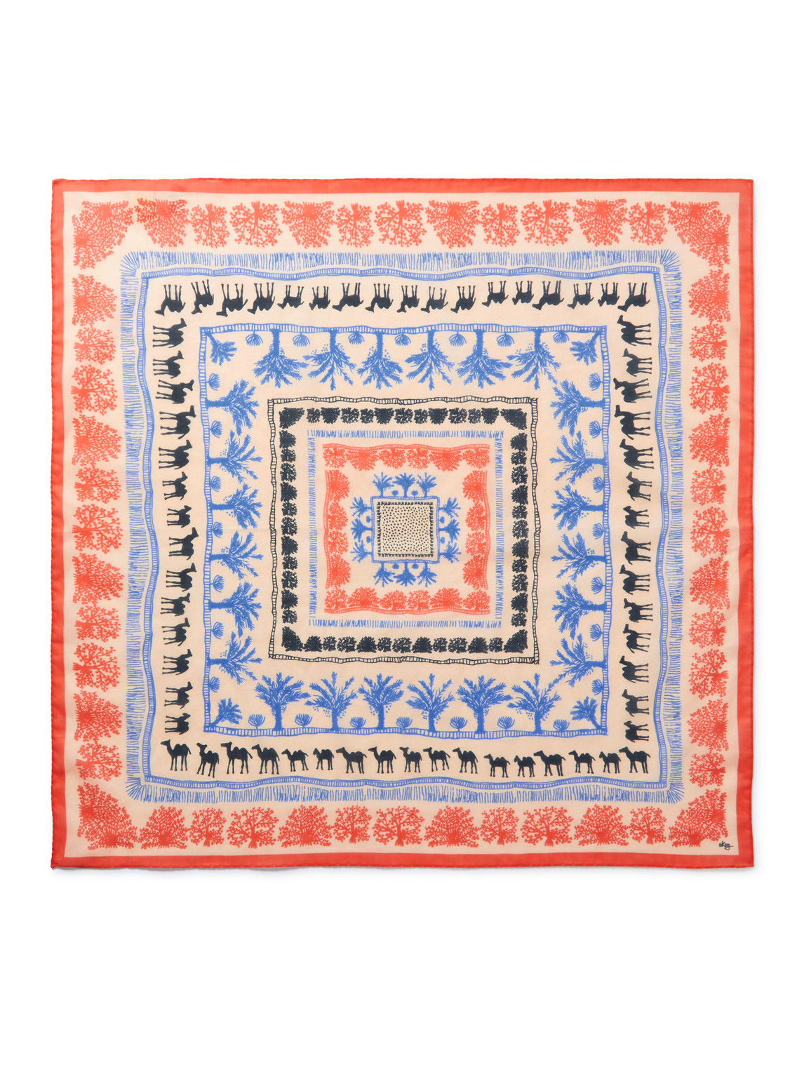 A Kind Of Guise Balama Printed Cotton Bandana In Multi