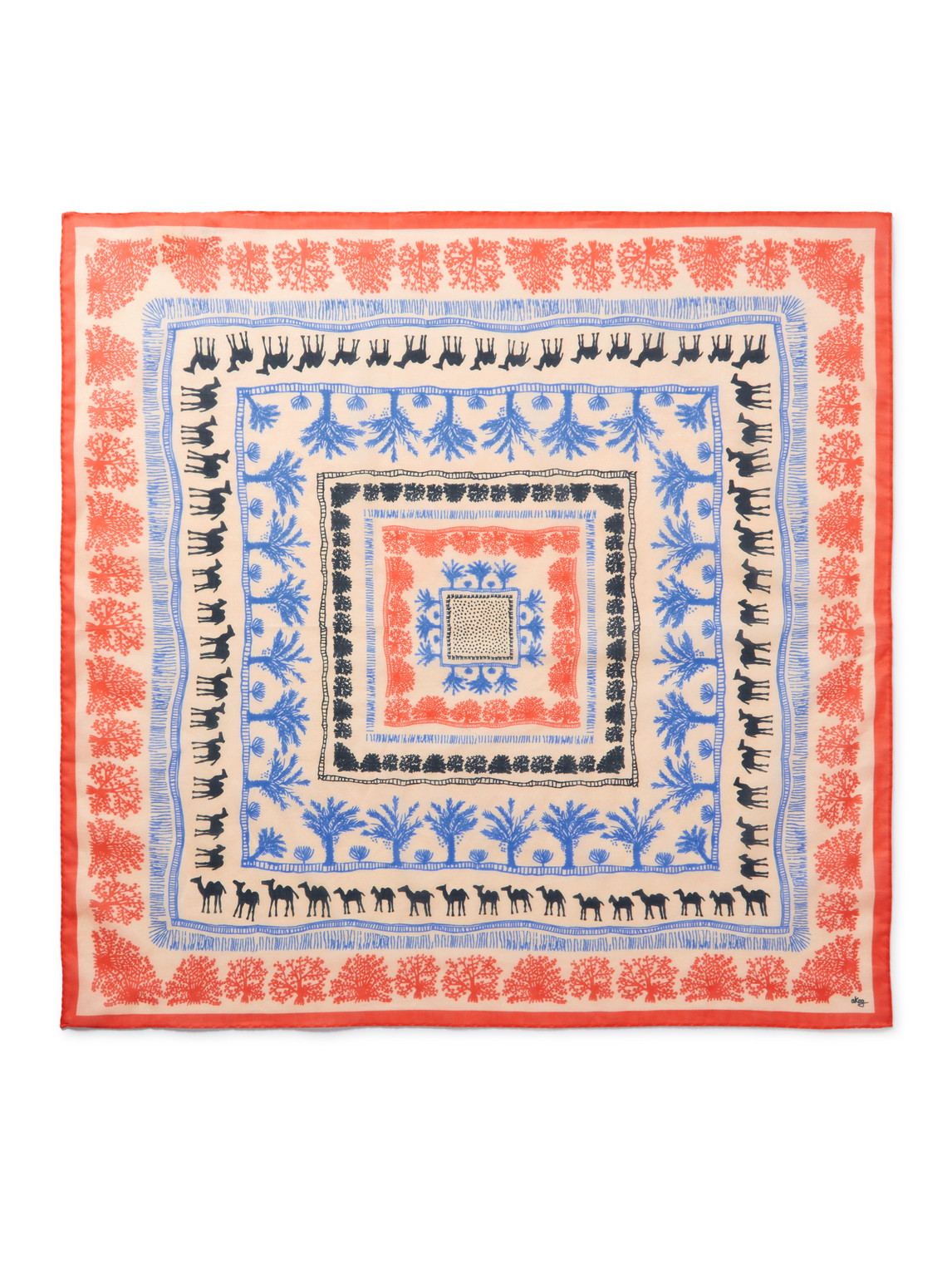 A Kind Of Guise Balama Printed Cotton Bandana In Multi