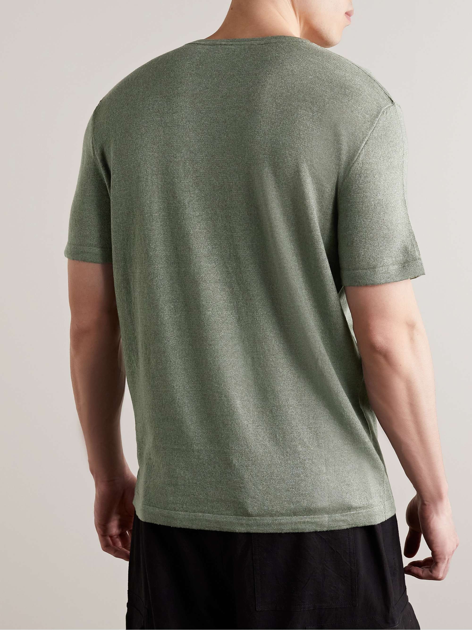 A KIND OF GUISE Hamdi Linen and Merino Wool-Blend T-Shirt