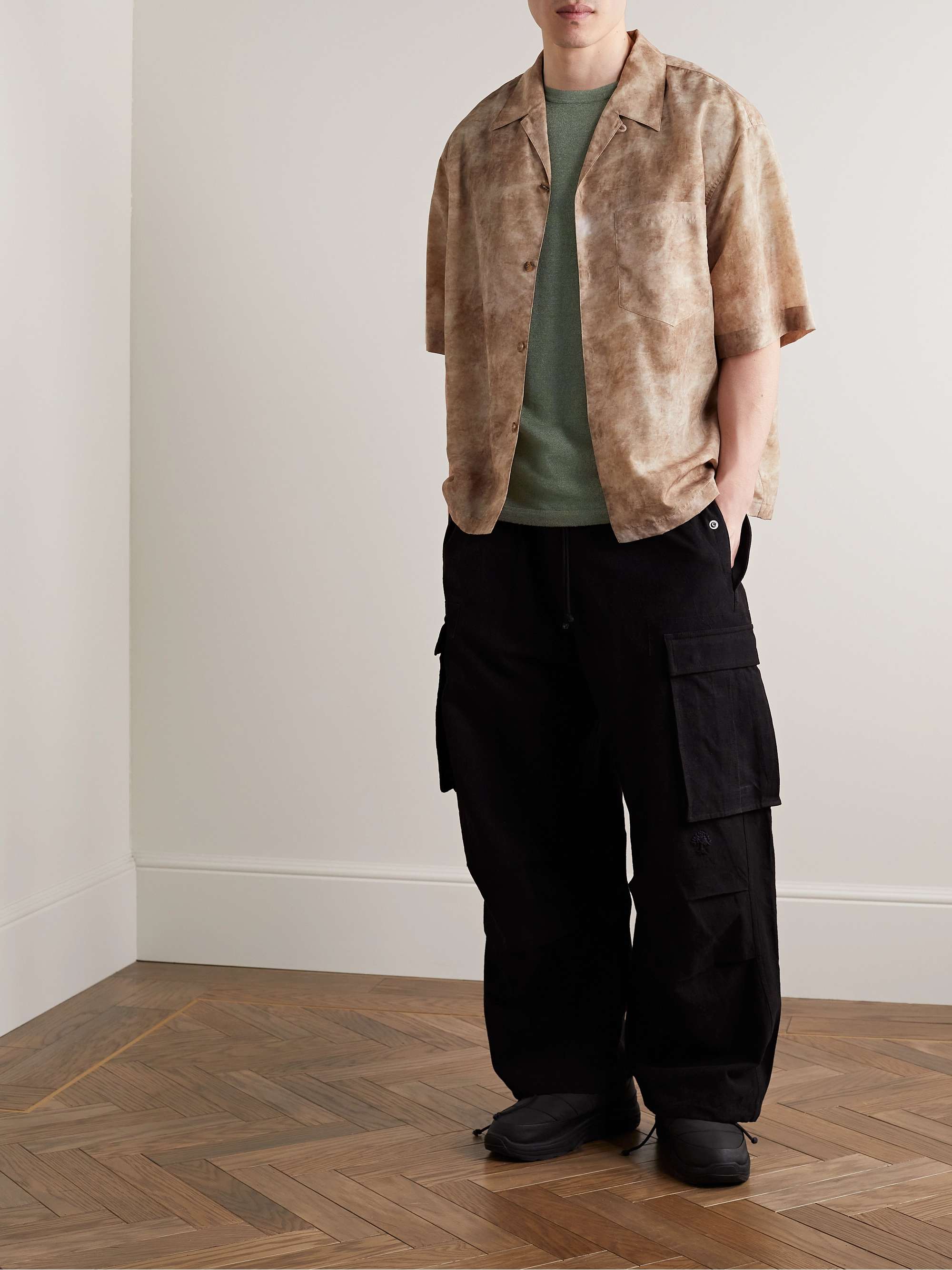 A KIND OF GUISE Hamdi Linen and Merino Wool-Blend T-Shirt