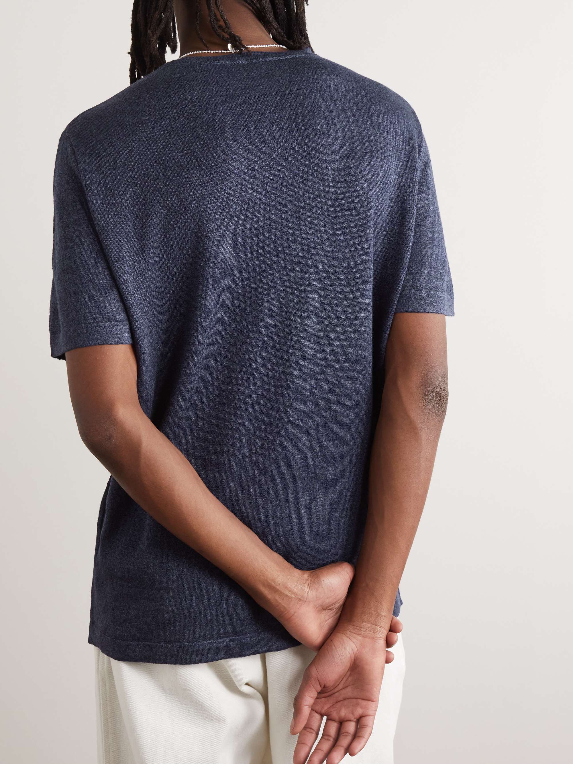 A KIND OF GUISE Hamdi Linen and Merino Wool-Blend T-Shirt