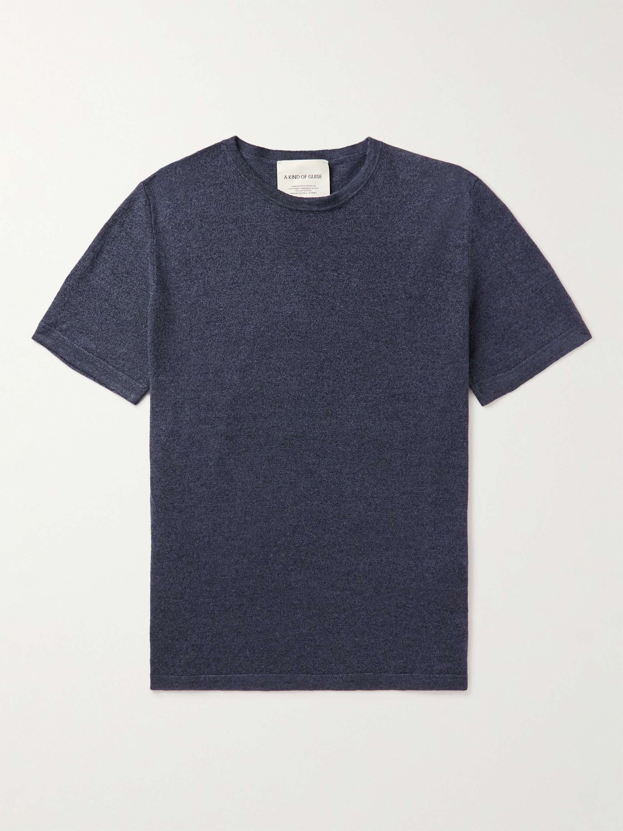 A KIND OF GUISE Hamdi Linen and Merino Wool-Blend T-Shirt for Men | MR ...