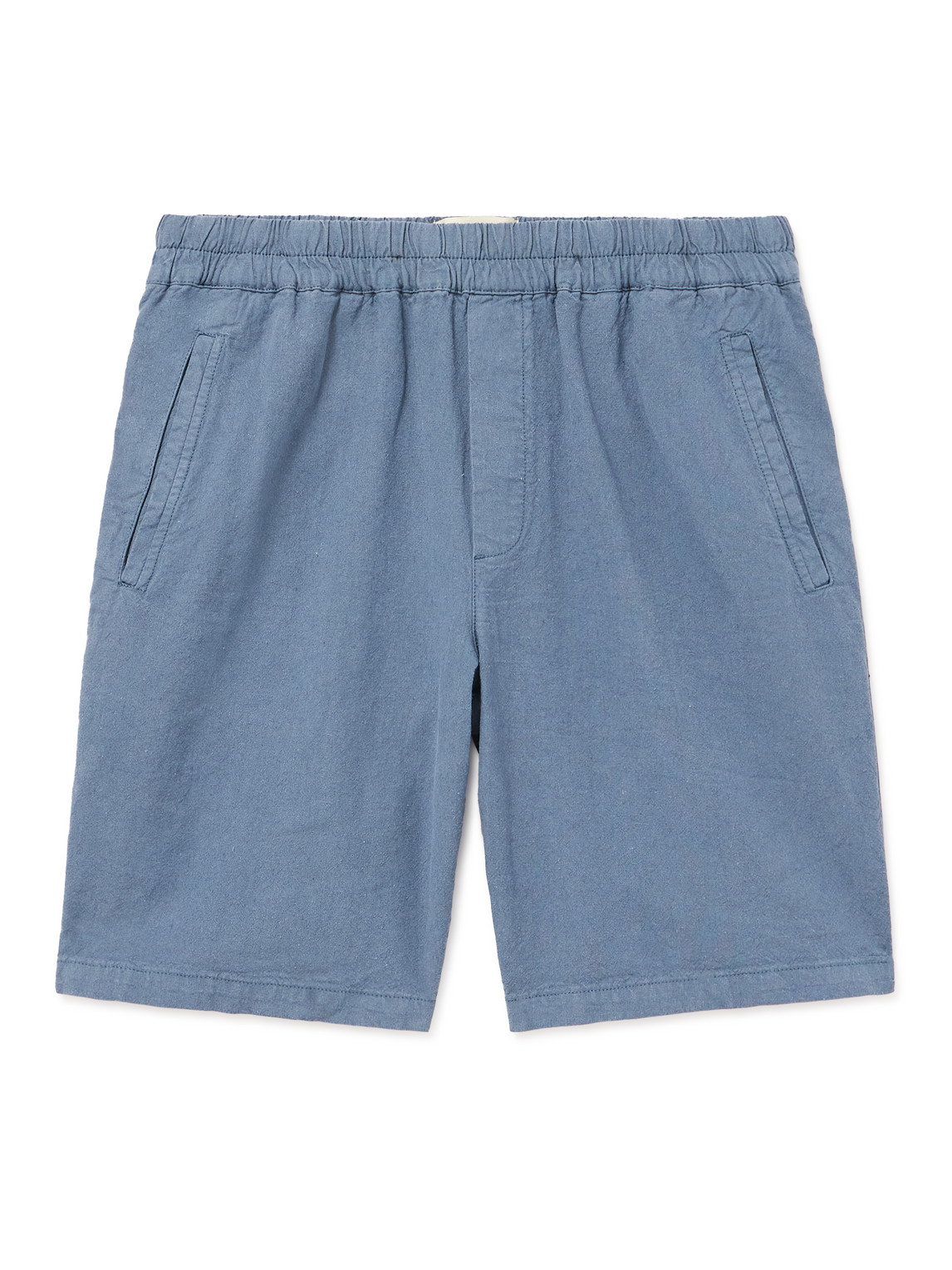 Straight-Leg Linen and Cotton-Blend Shorts