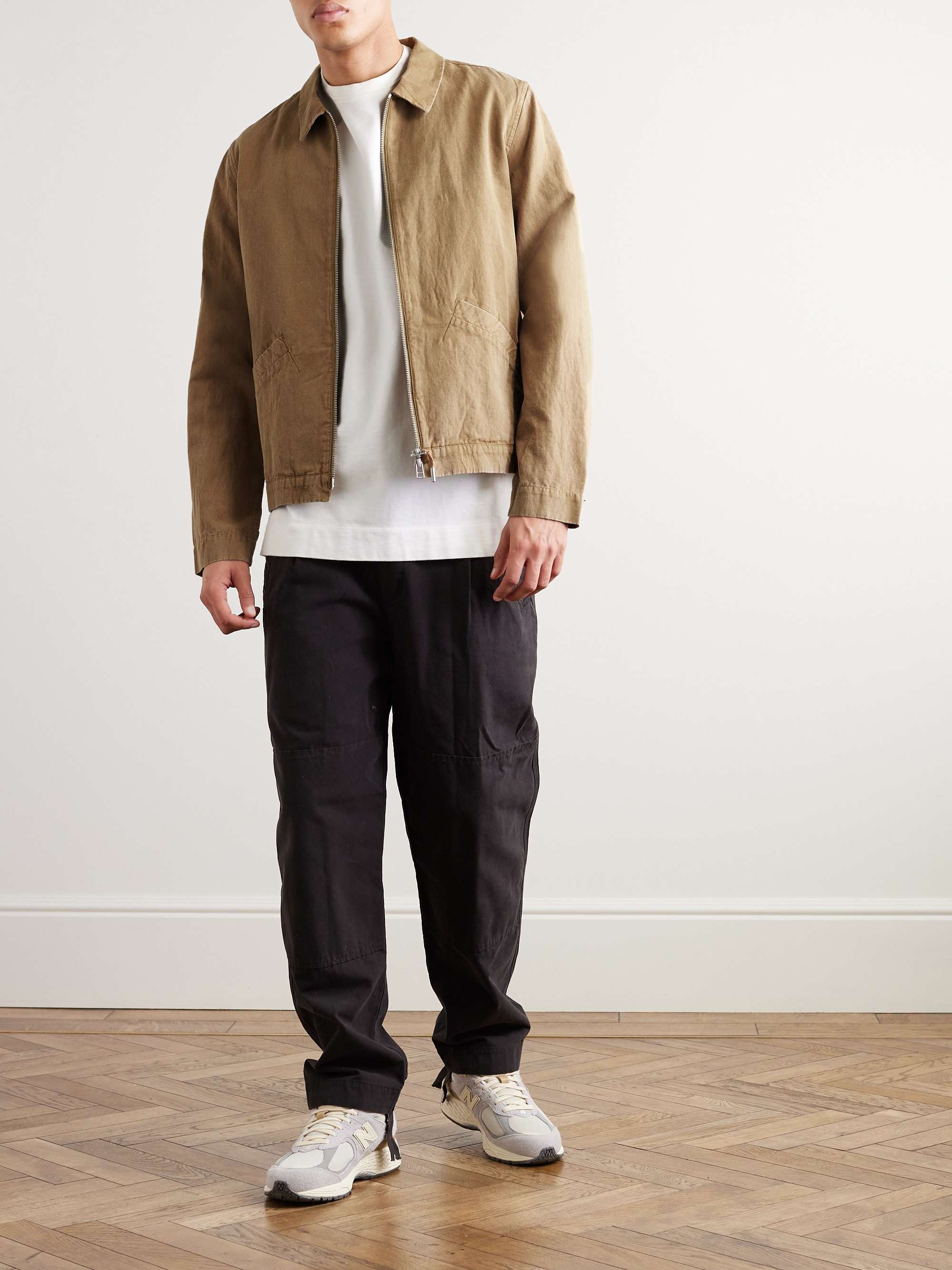 FOLK Signal Cotton and Linen-Blend Canvas Blouson Jacket for Men | MR PORTER