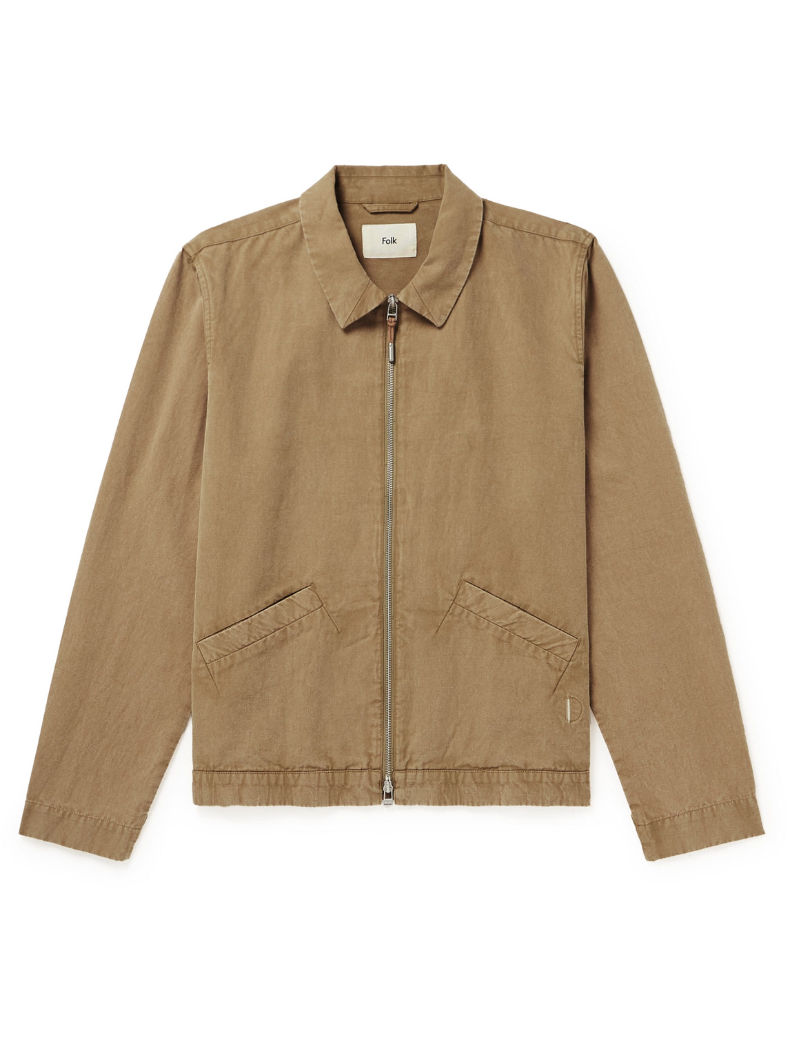 Signal Cotton and Linen-Blend Canvas Blouson Jacket