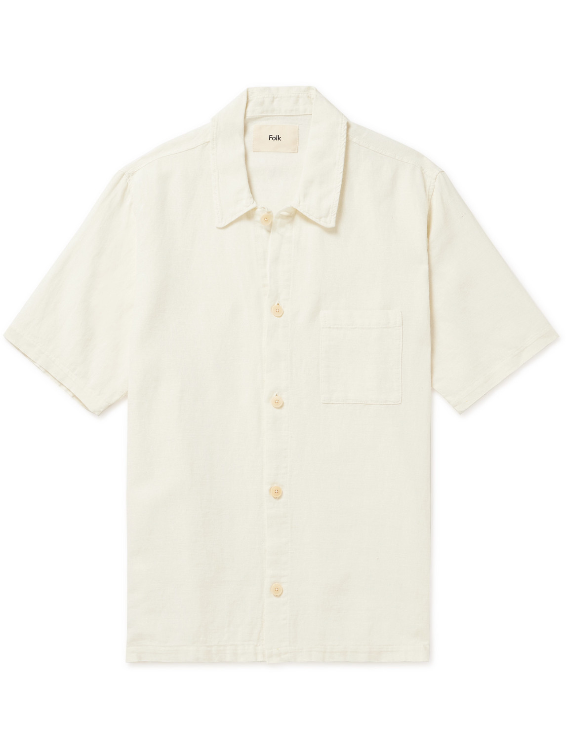 Seoul Garment-Dyed Linen and Cotton-Blend Shirt