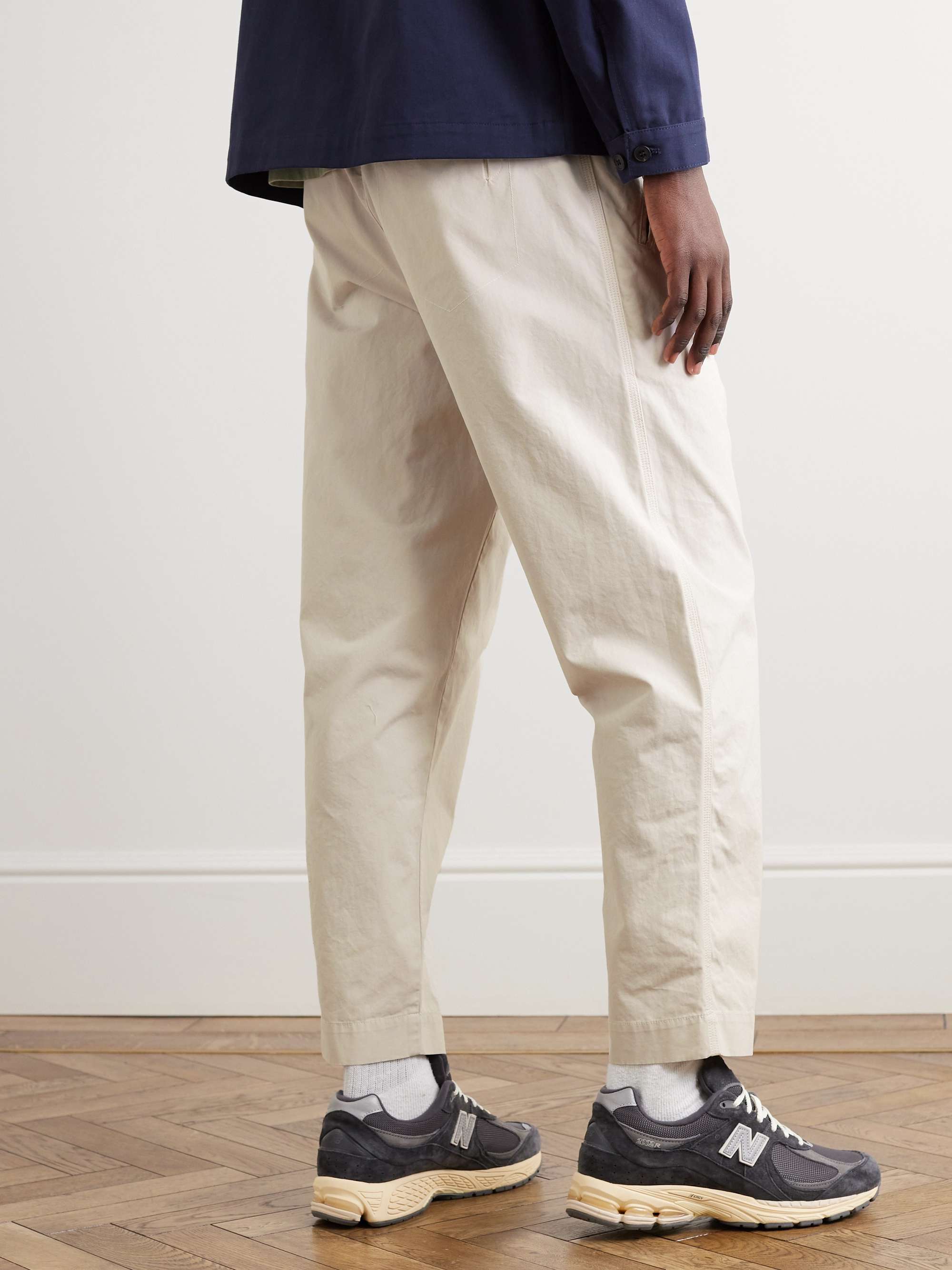 FOLK Assembly Tapered Cotton-Canvas Trousers for Men | MR PORTER