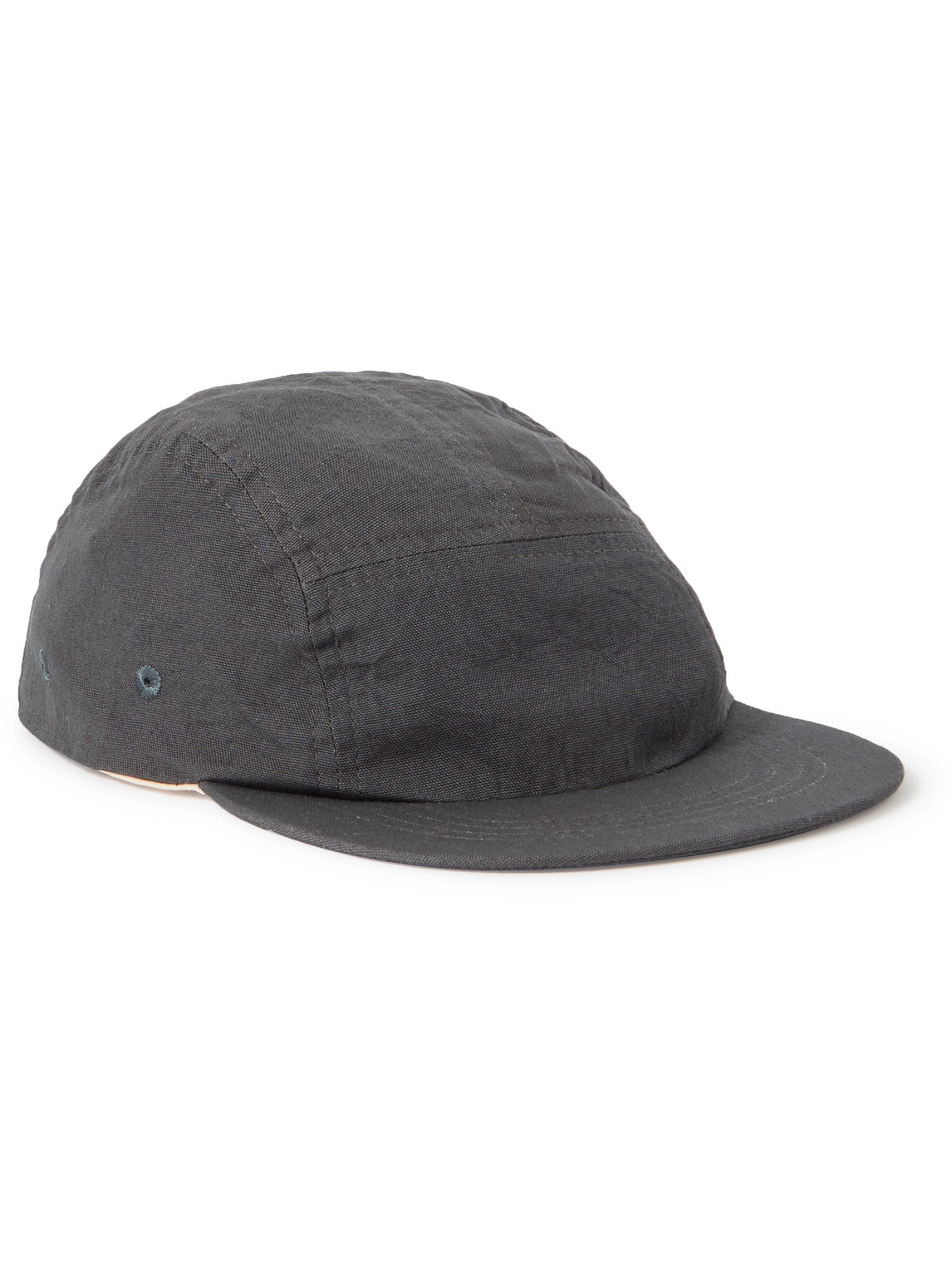 Folk Logo-appliquéd Cotton-canvas Baseball Cap In Black