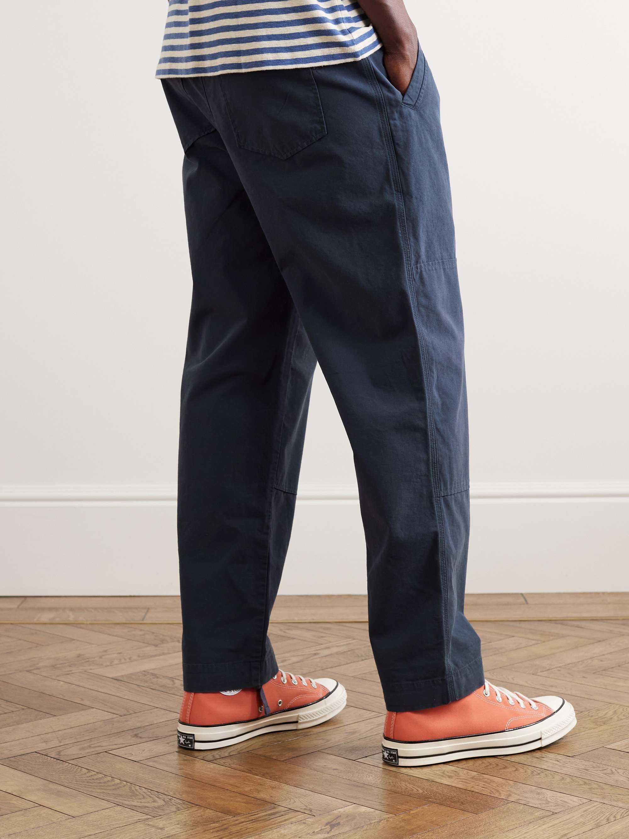 FOLK Assembly Straight-Leg Cotton-Canvas Trousers for Men | MR PORTER