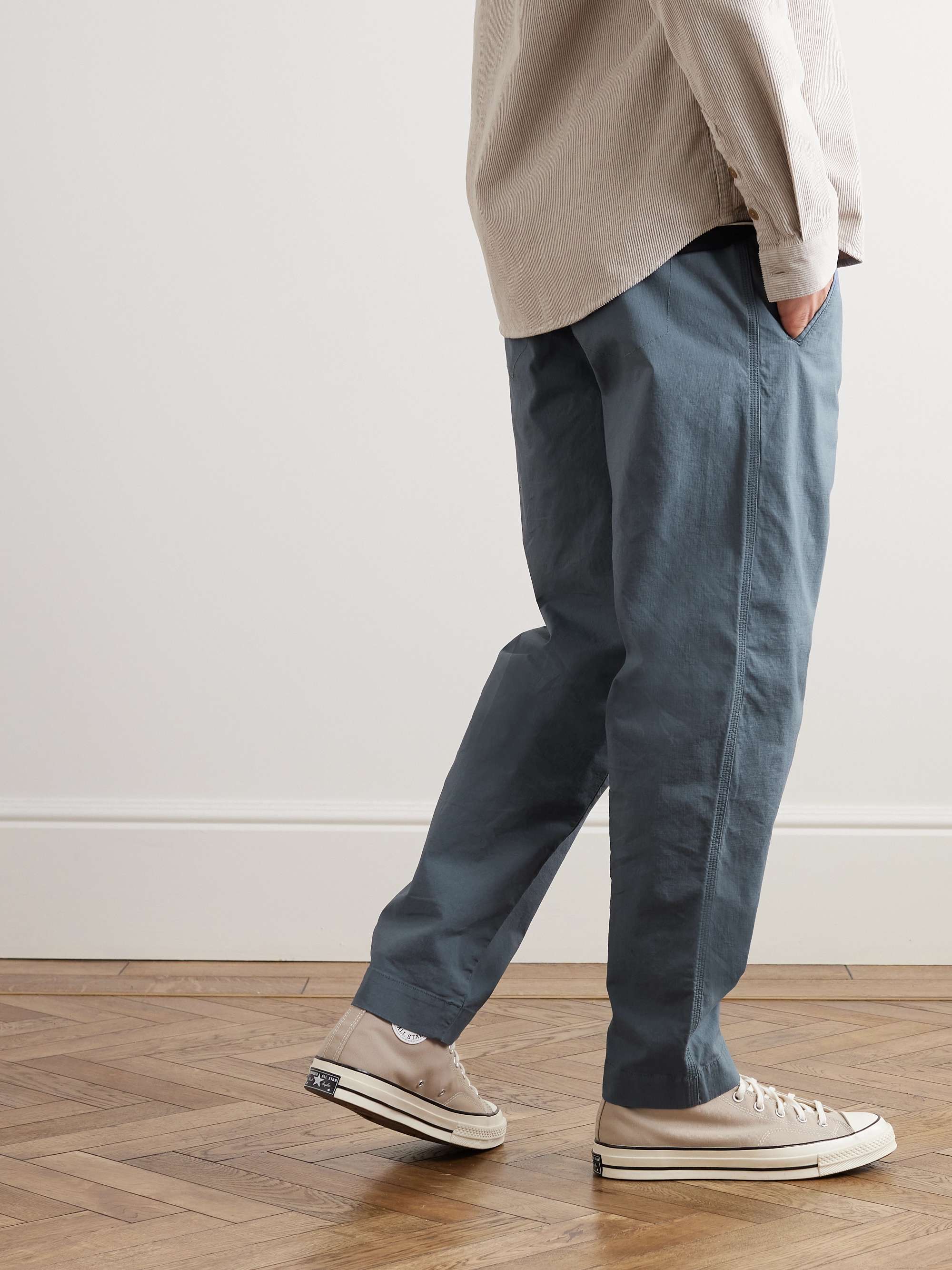 FOLK Assembly Tapered Cotton-Canvas Trousers for Men | MR PORTER