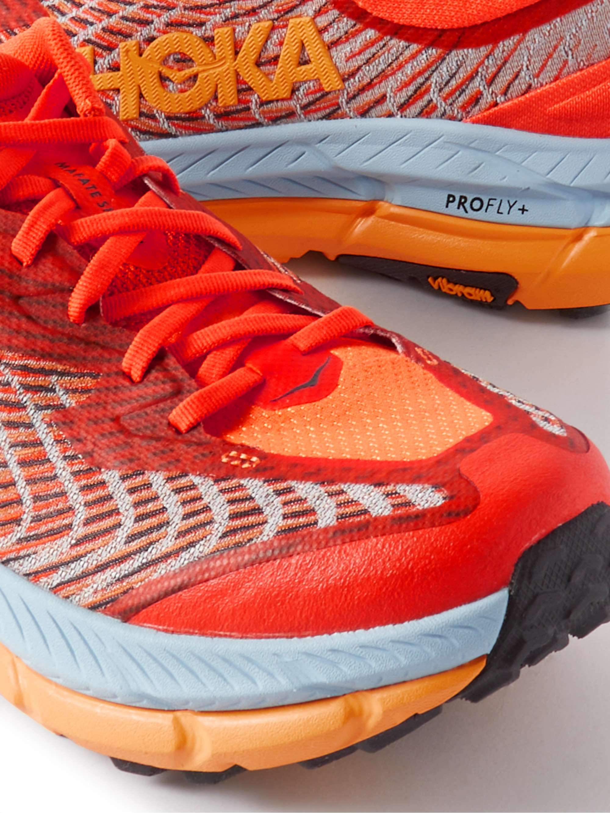 HOKA ONE ONE Mafate Speed 4 Rubber-Trimmed Mesh Running Sneakers