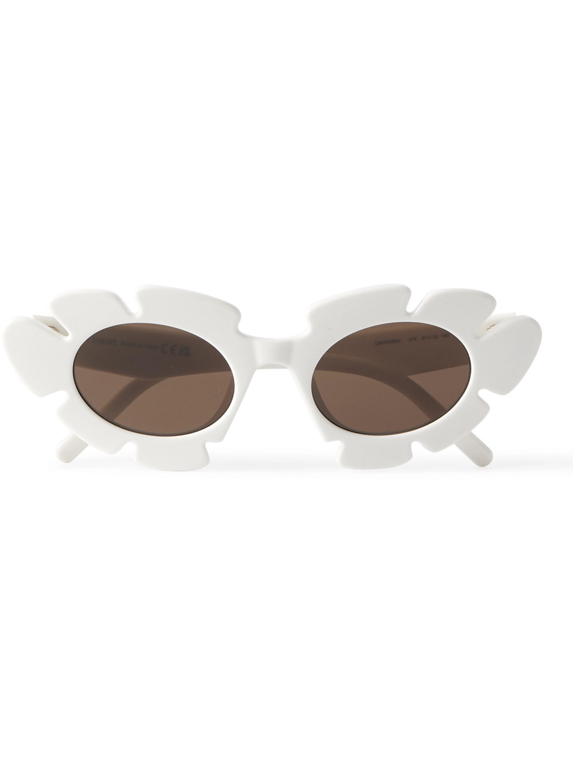 Loewe Paula's Ibiza Round-frame Acetate Sunglasses In White