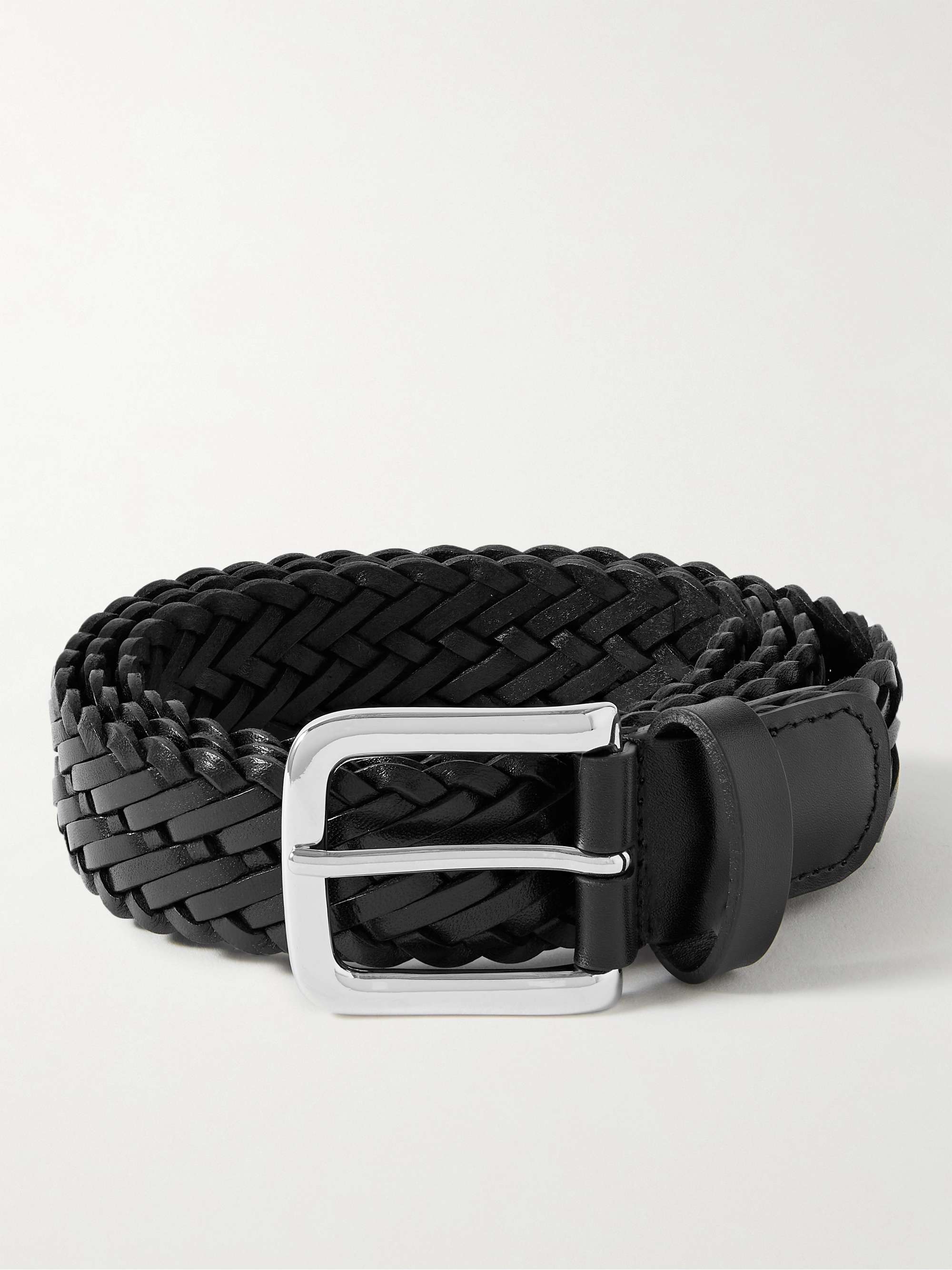3cm Woven Leather Belt