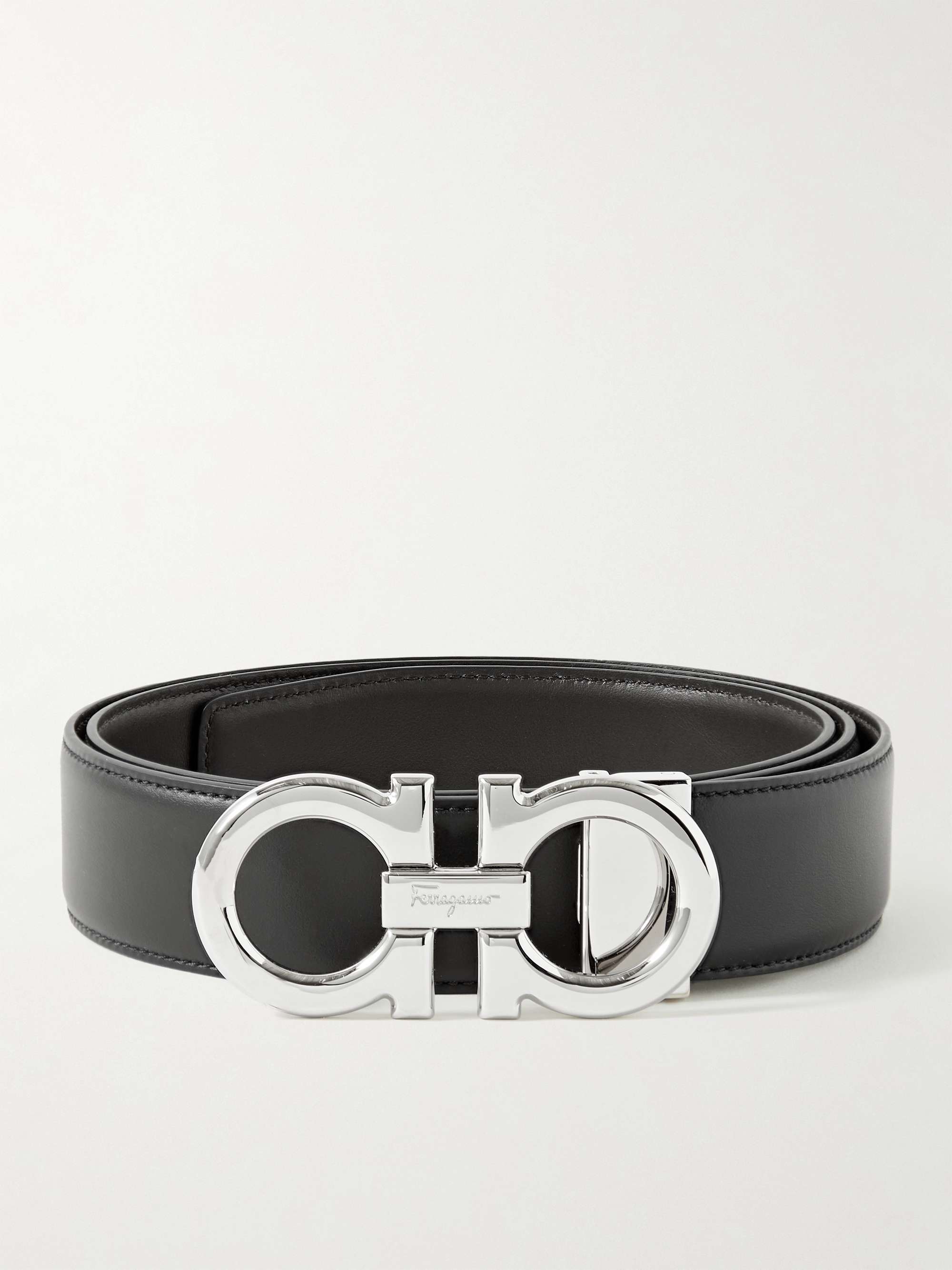 SALVATORE FERRAGAMO 3.5cm Leather Belt for Men | MR PORTER