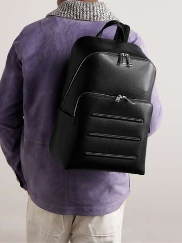 Louis Philippe Black Laptop Bag