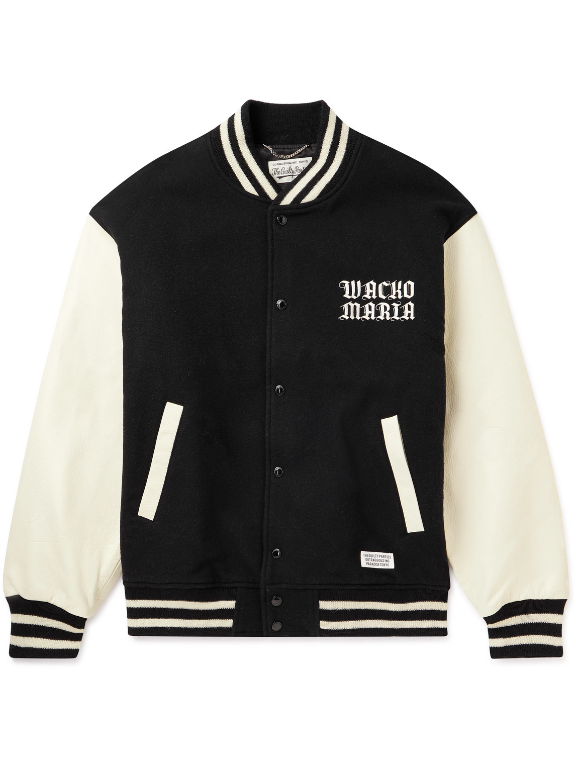 WACKO MARIA VARSITY JACKET Wacko Maria Jacket Logo-embroidered