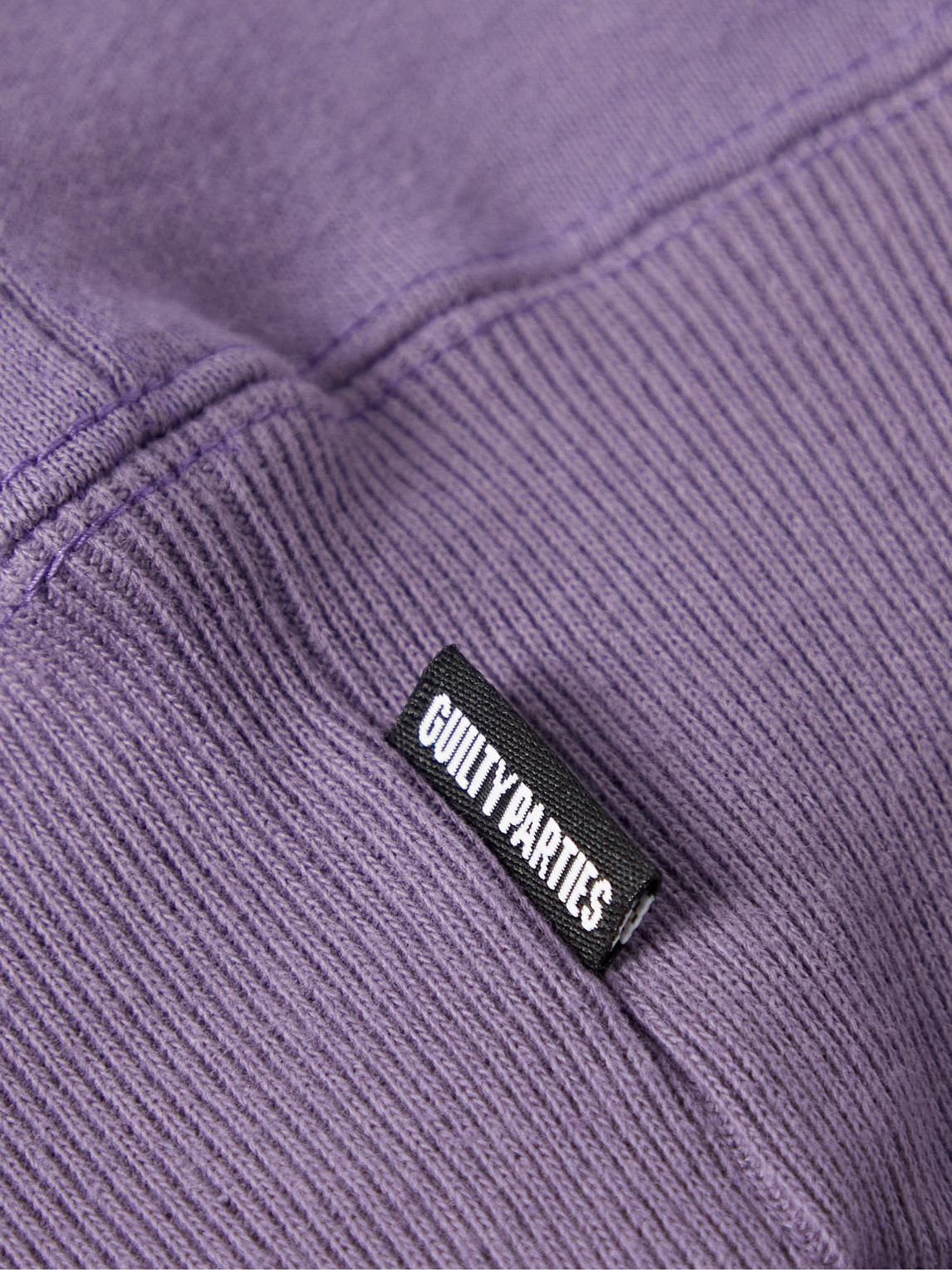 Logo-embroidered Cotton-jersey Sweatshirt In Purple