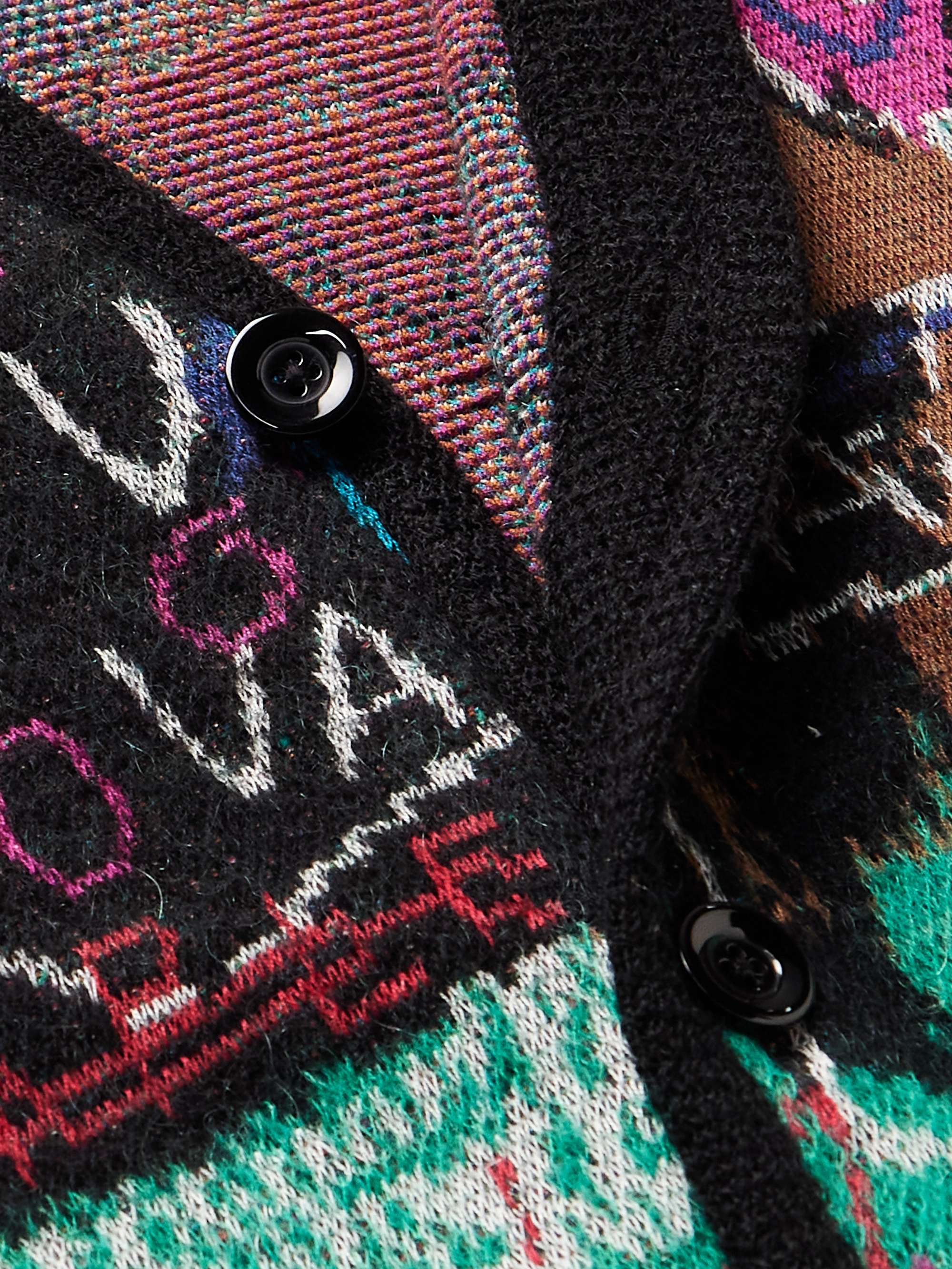 + Jean-Michel Basquiat Jacquard-Knit Cardigan