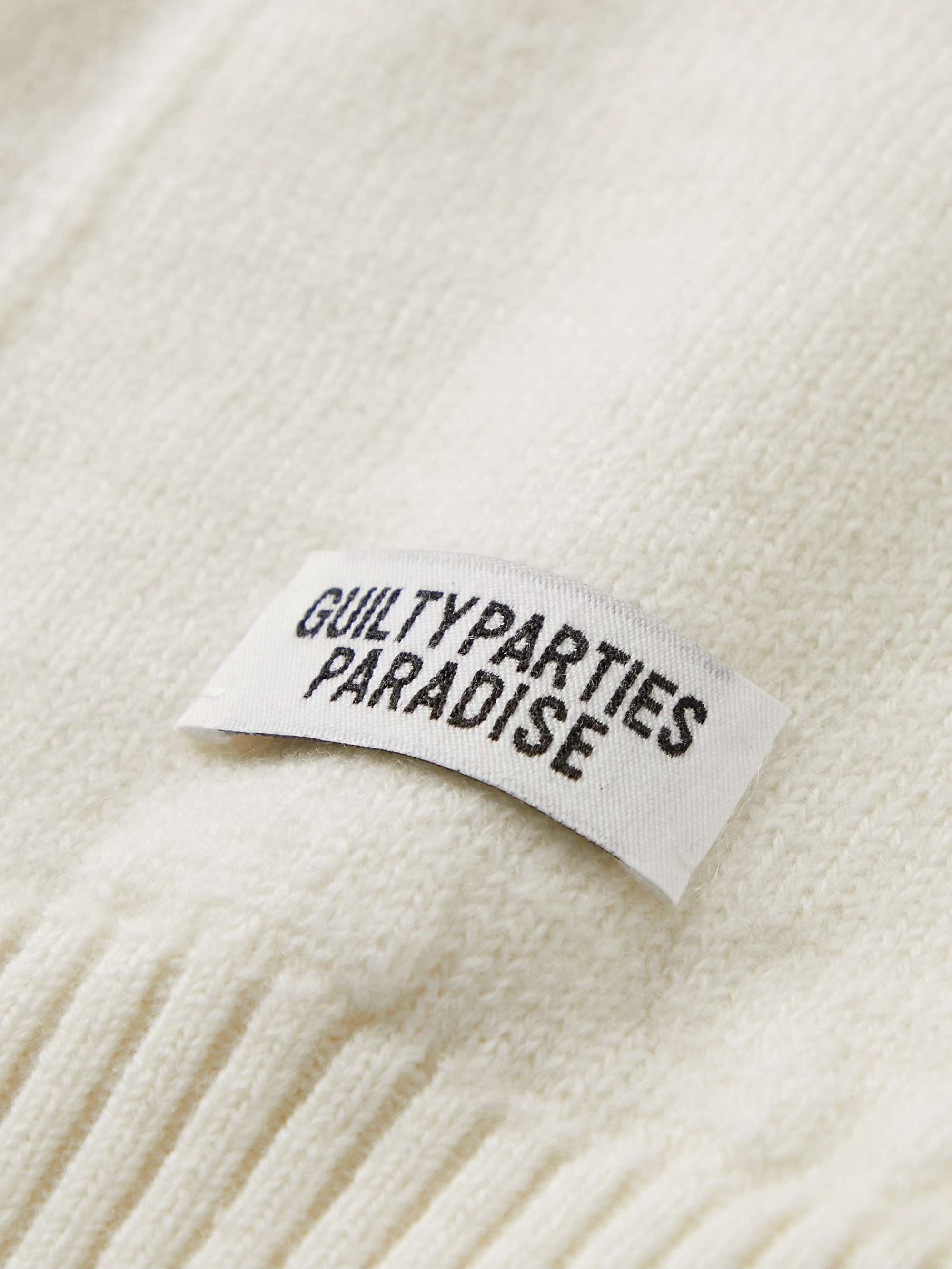 WACKO MARIA Logo-Embroidered Wool Cardigan