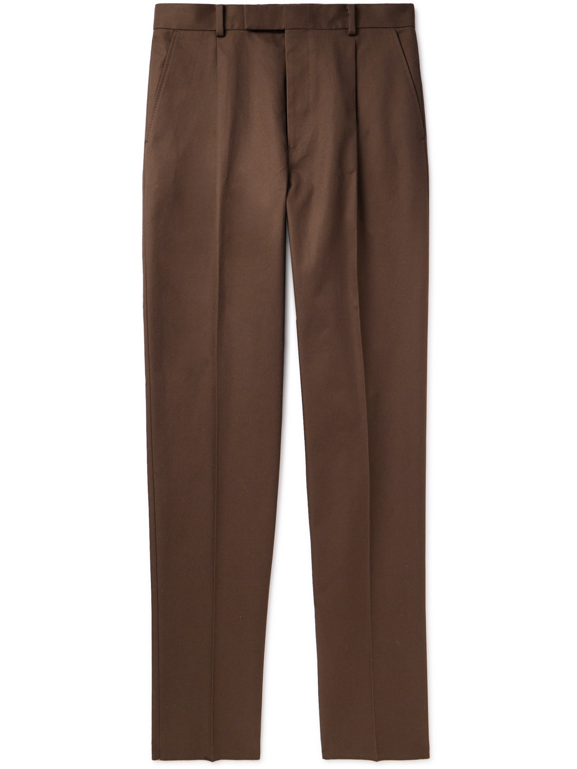 Wacko Maria Straight-leg Pleated Cotton-twill Trousers In Pink