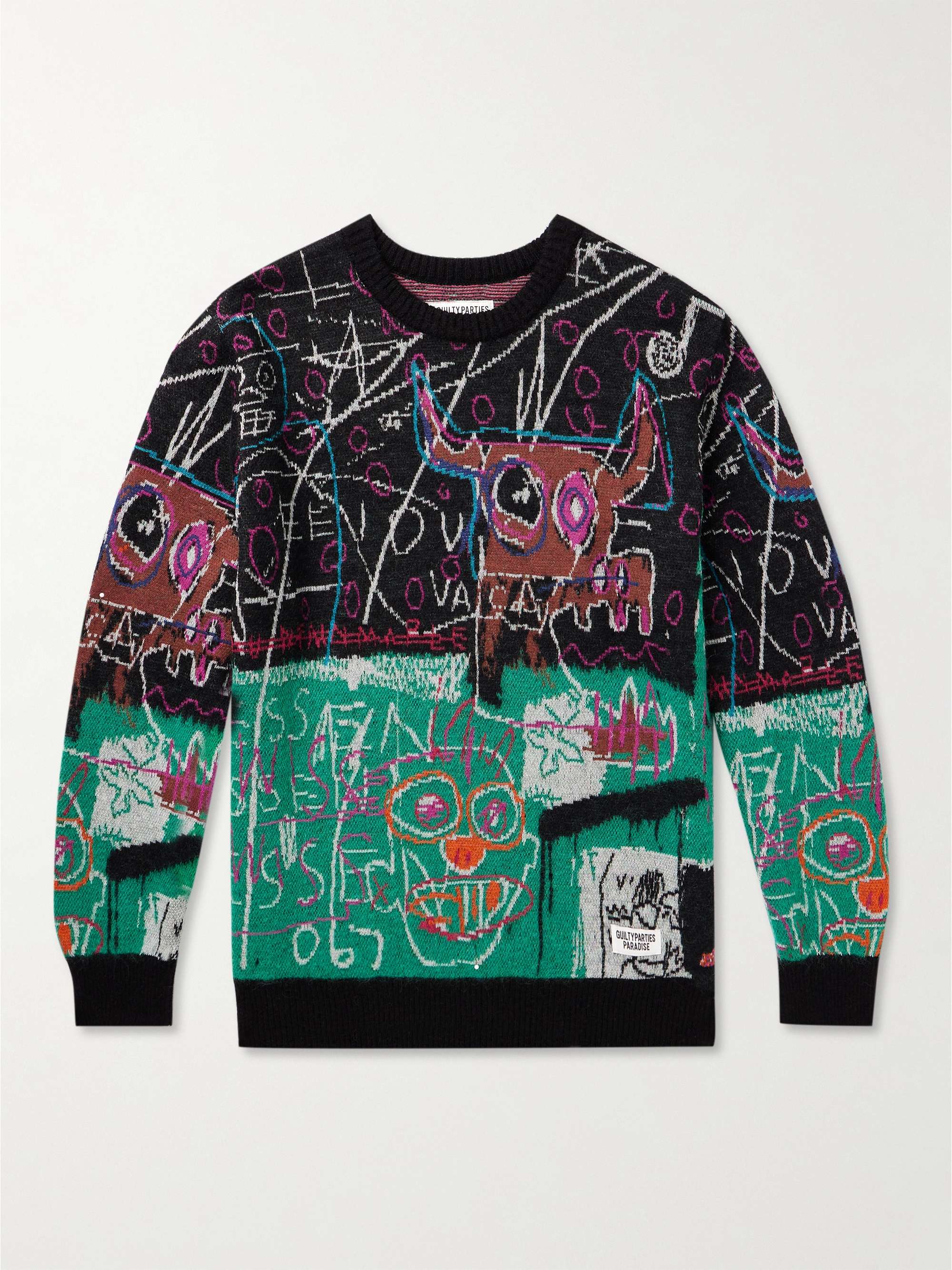 + Jean-Michel Basquiat Cotton-Blend Jacquard Sweater