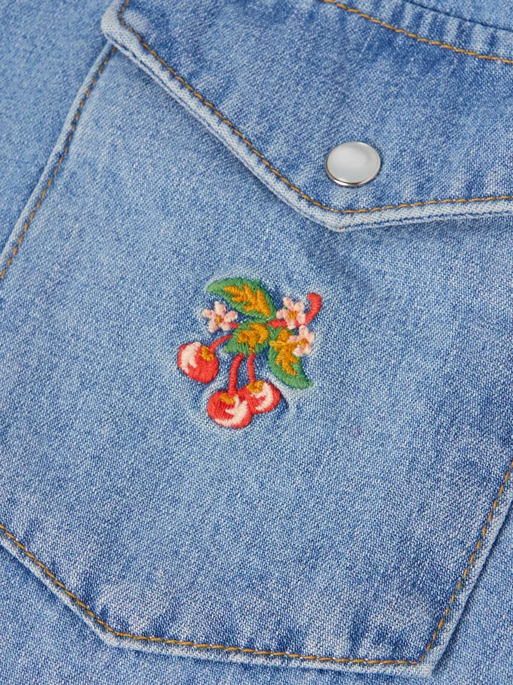 CHERRY LA Embroidered Denim Jacket