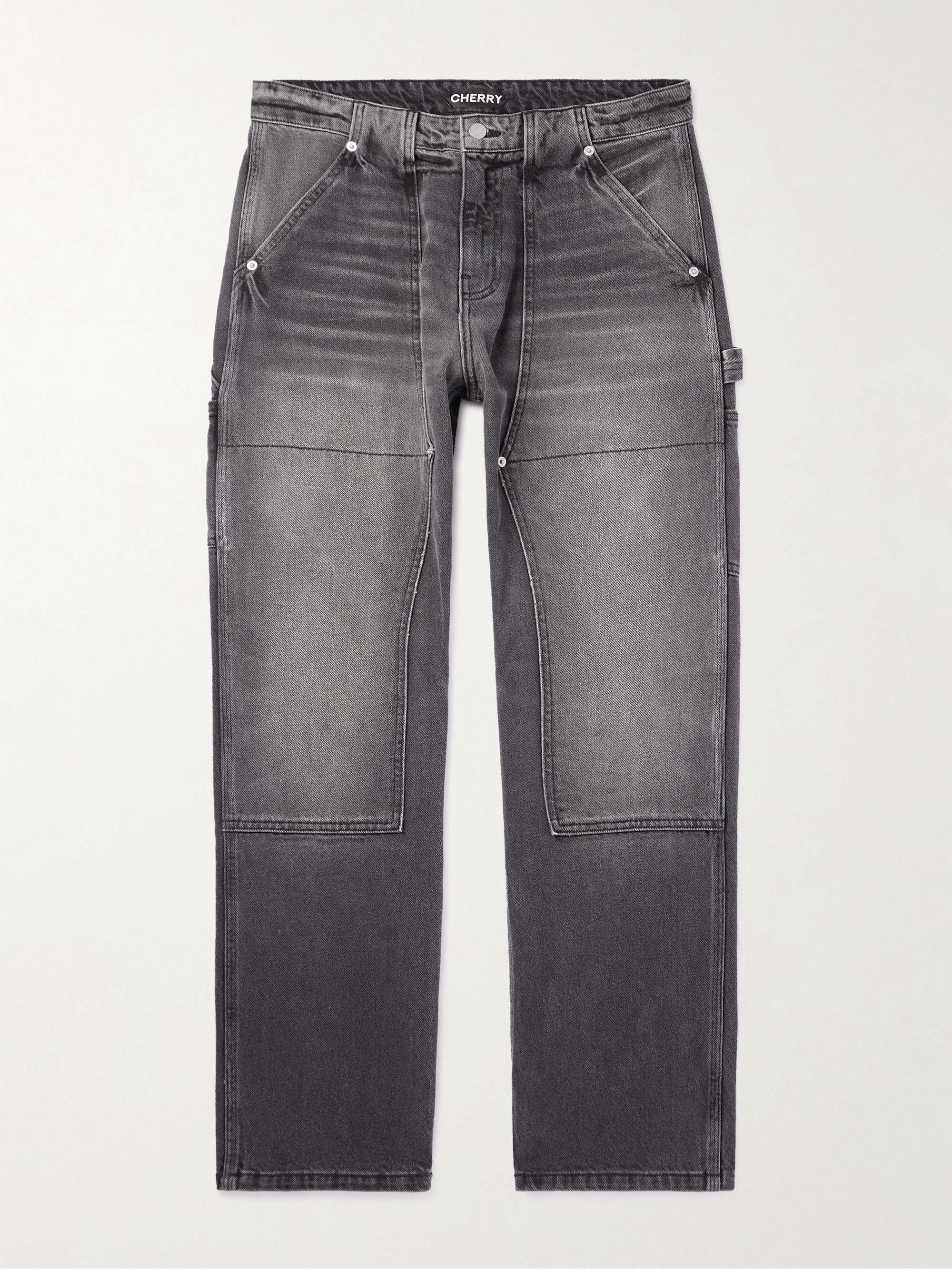 CHERRY LA Straight-Leg Panelled Jeans