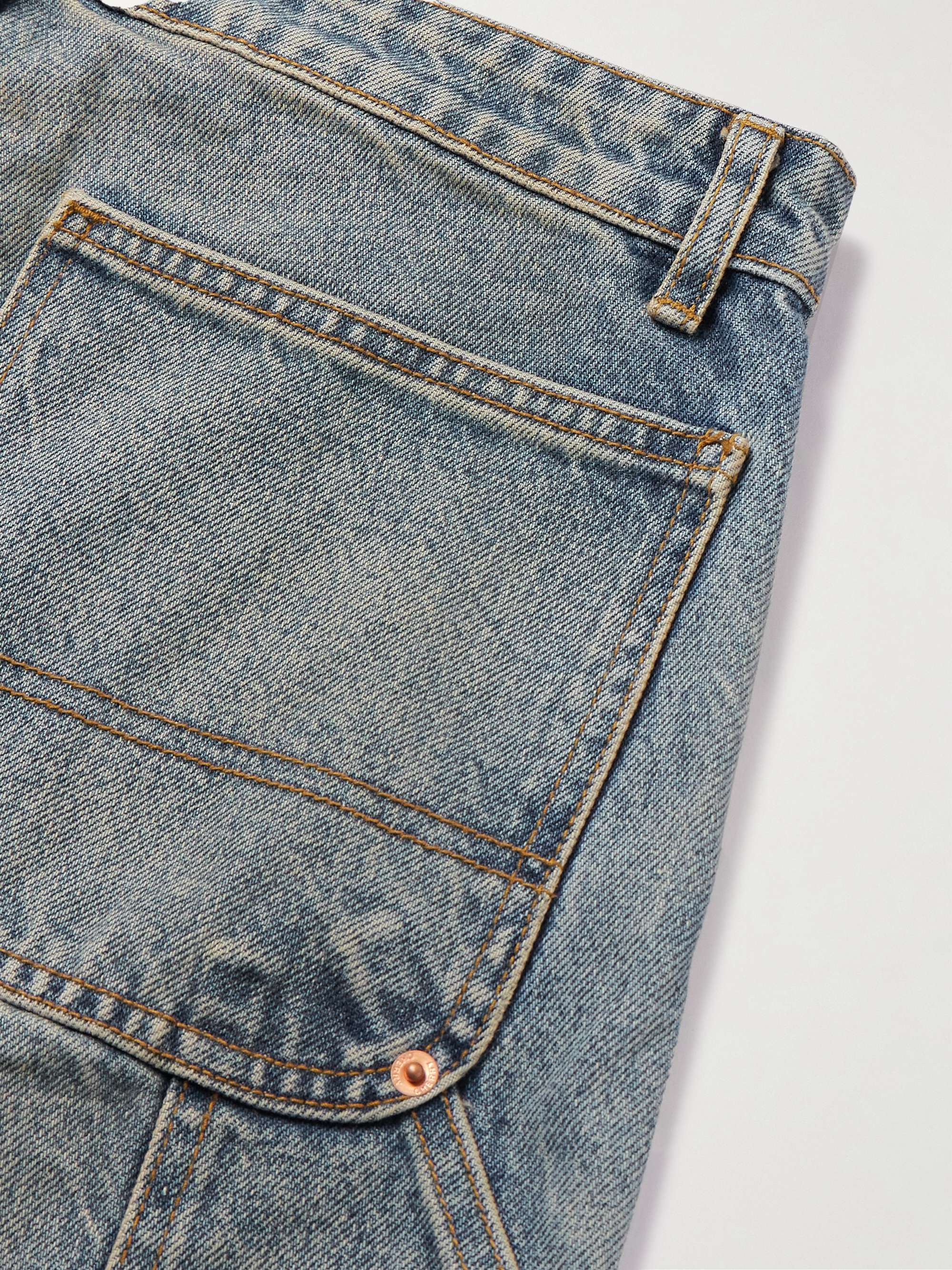 CHERRY LA Straight-Leg Panelled Jeans