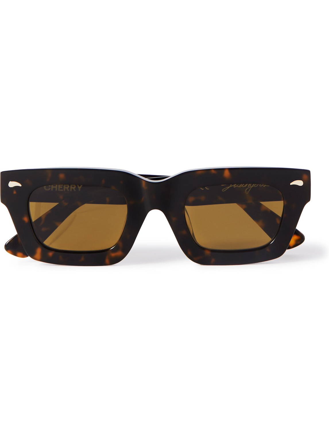 Cherry La Swingers D-frame Tortoiseshell Acetate Sunglasses