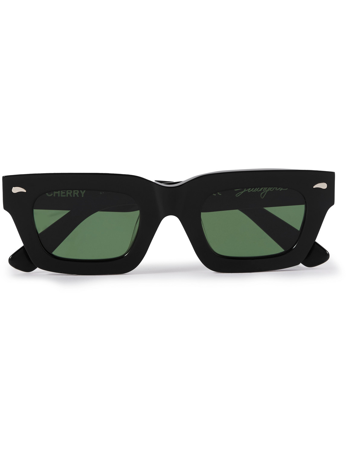 Cherry La Swingers D-frame Acetate Sunglasses In Black
