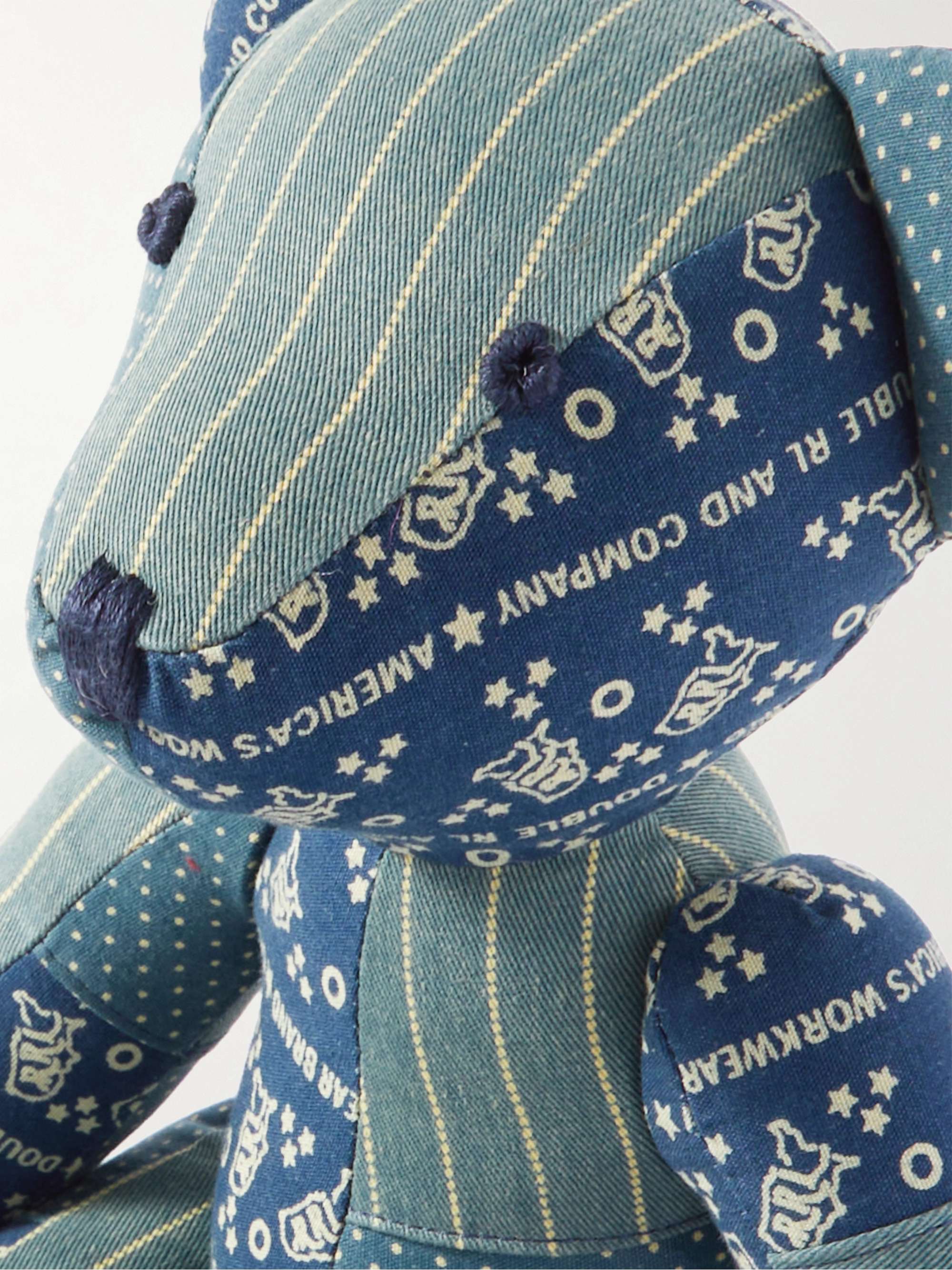 RRL Patchwork Cotton Teddy Bear