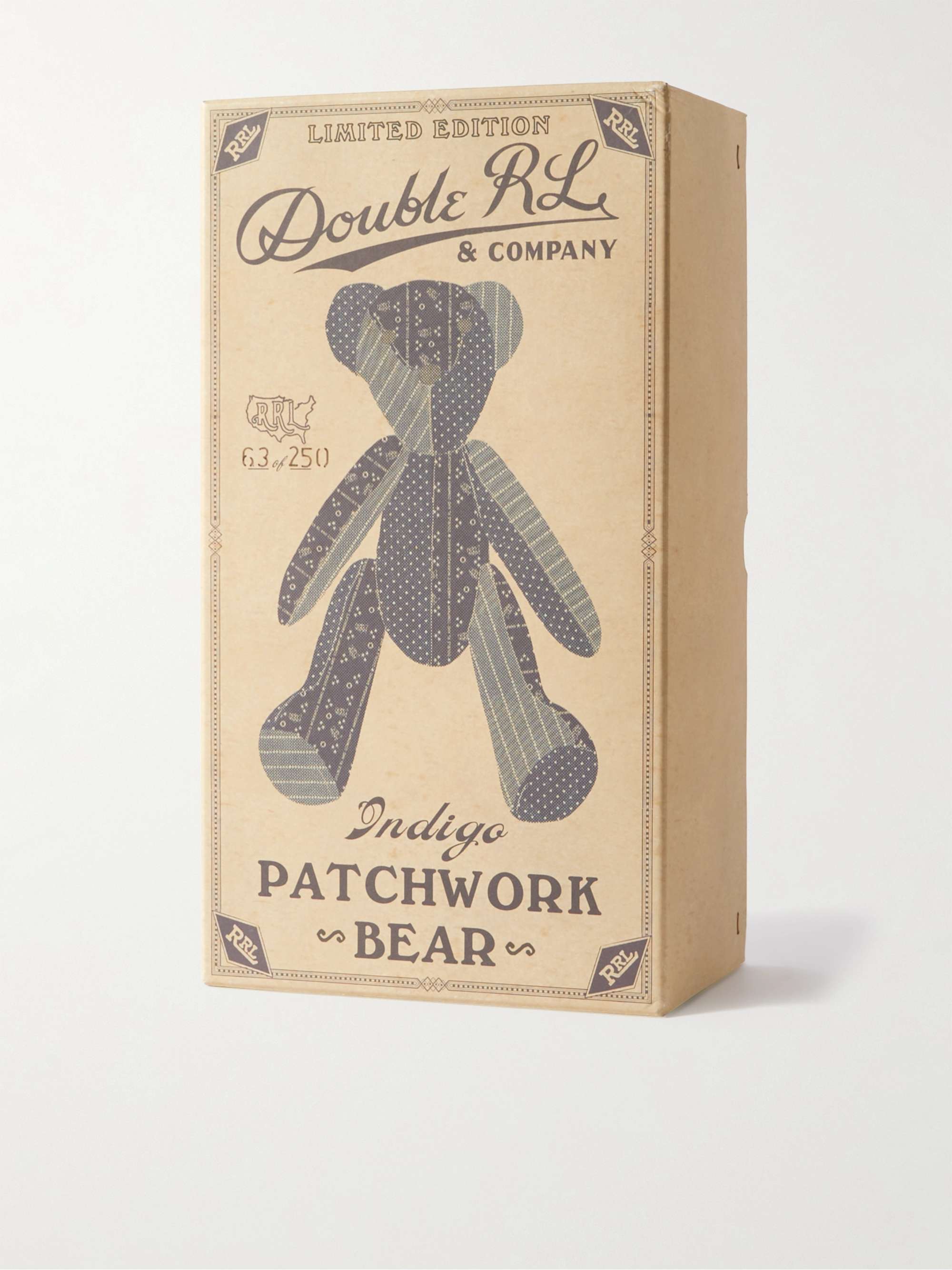 RRL Patchwork Cotton Teddy Bear