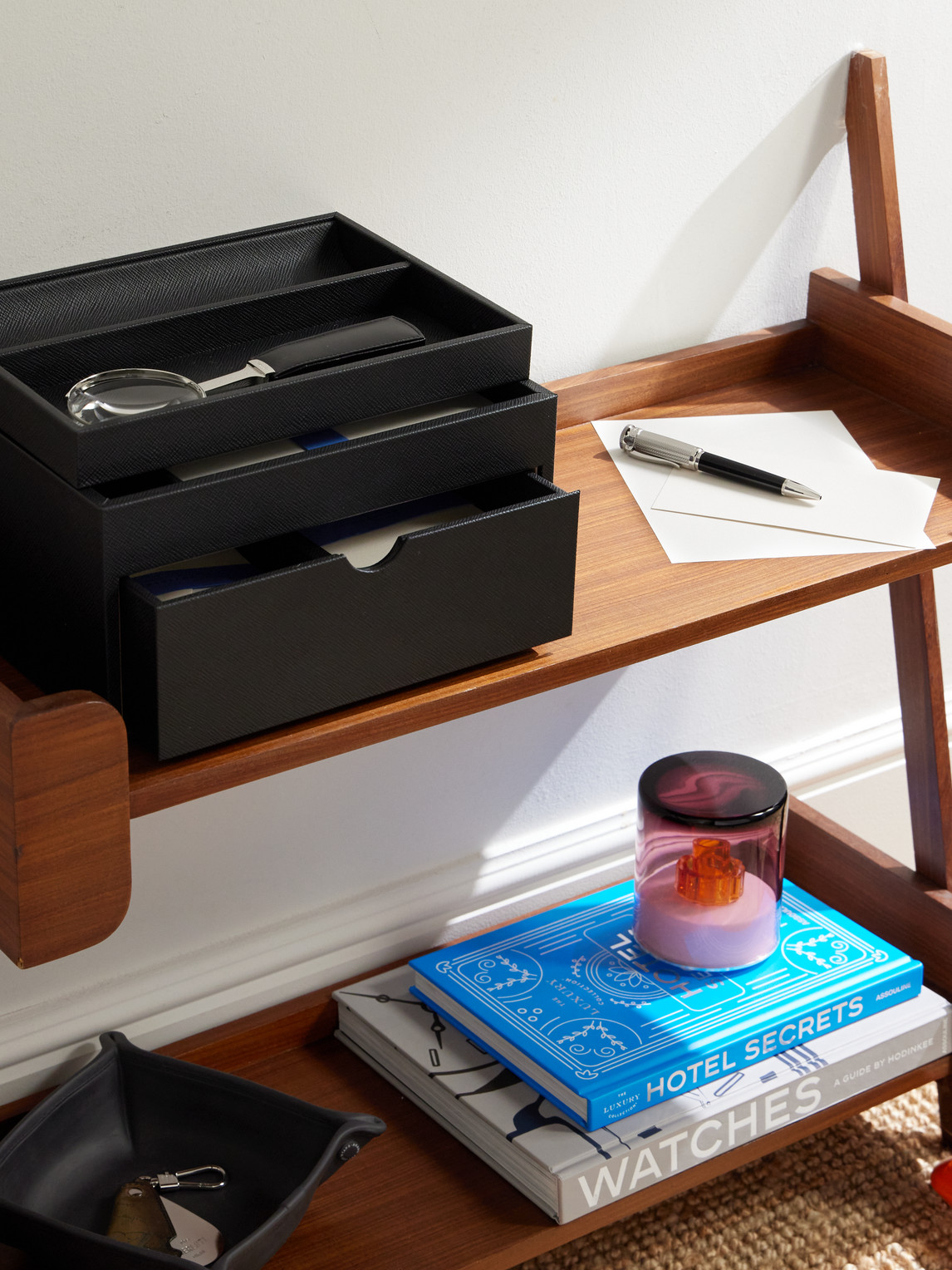 Panama Cross-Grain Leather Stationery Organiser — 2