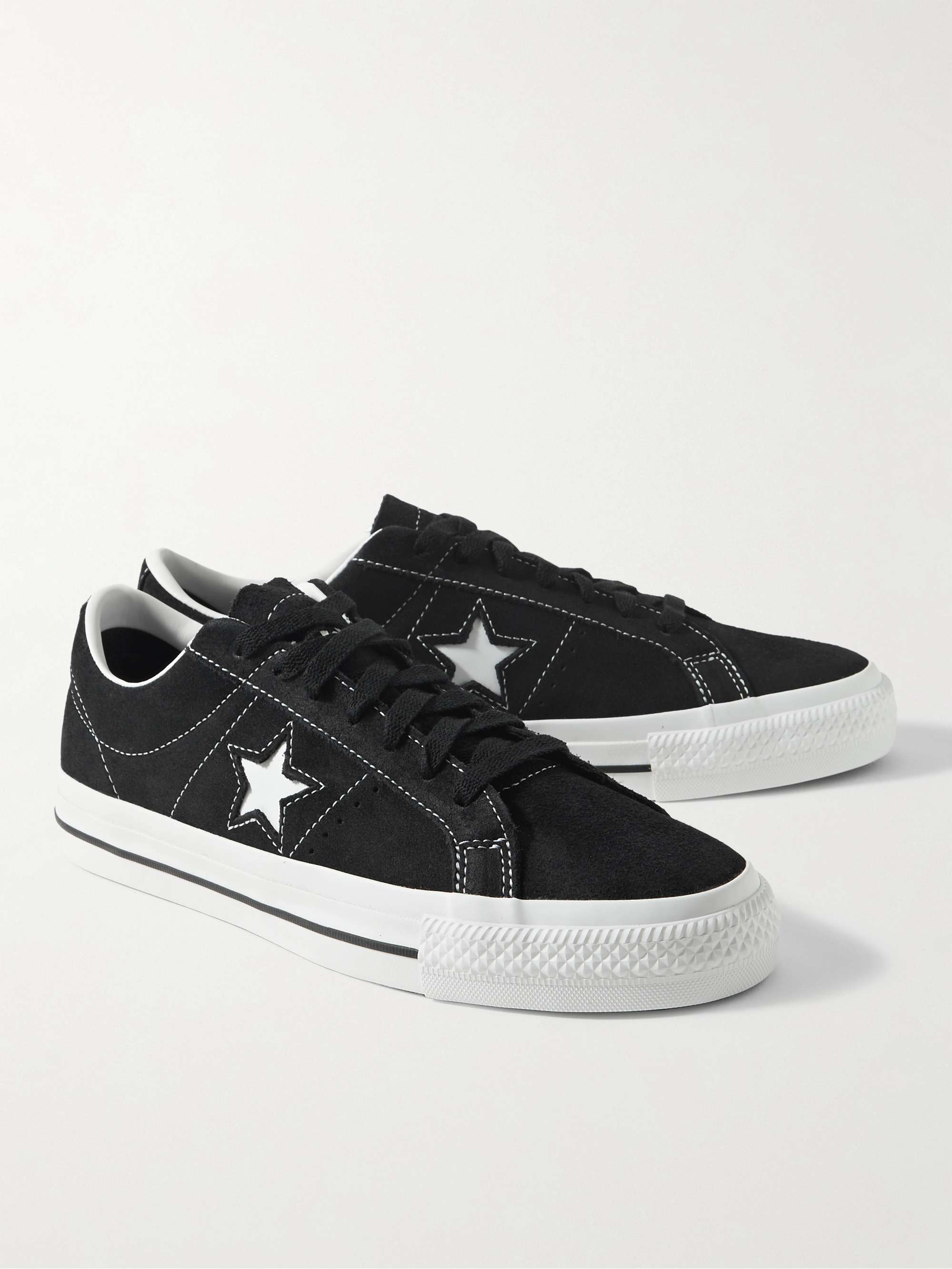 CONVERSE One Star Pro Leather-Trimmed Suede Sneakers for Men | MR PORTER