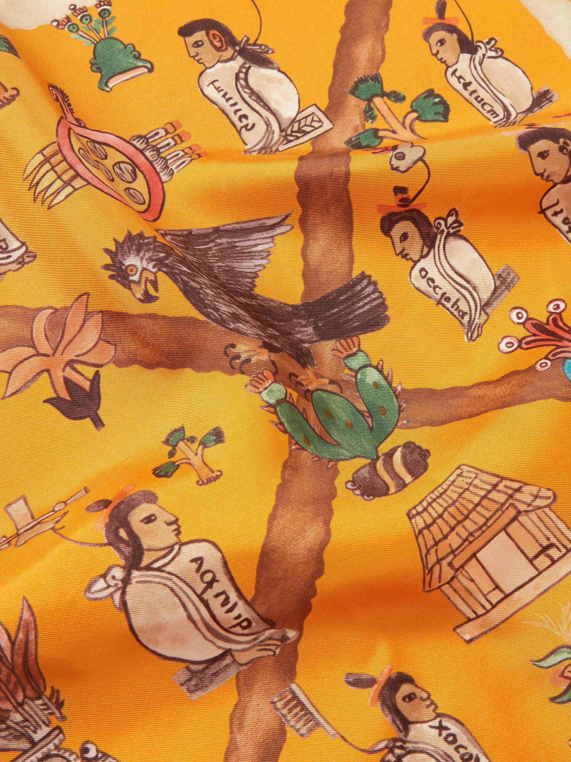 RUBINACCI Printed Silk-Twill Pocket Square