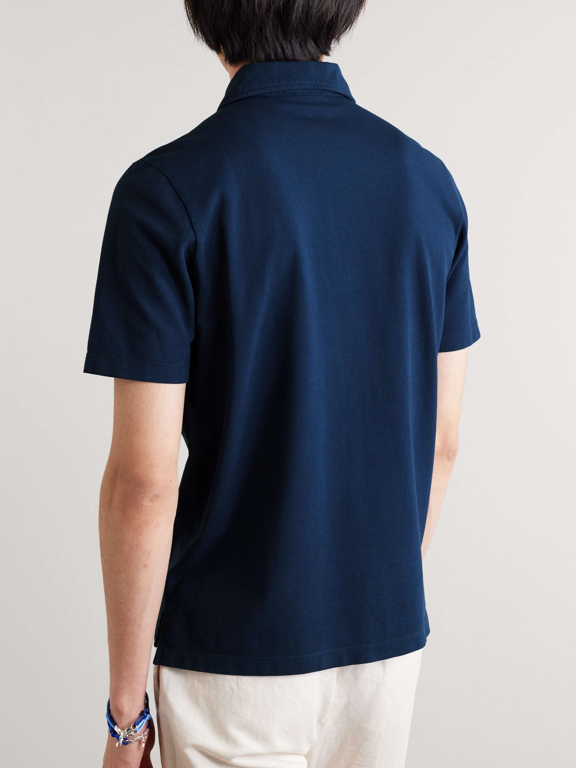 RUBINACCI Cotton-Piqué Polo Shirt