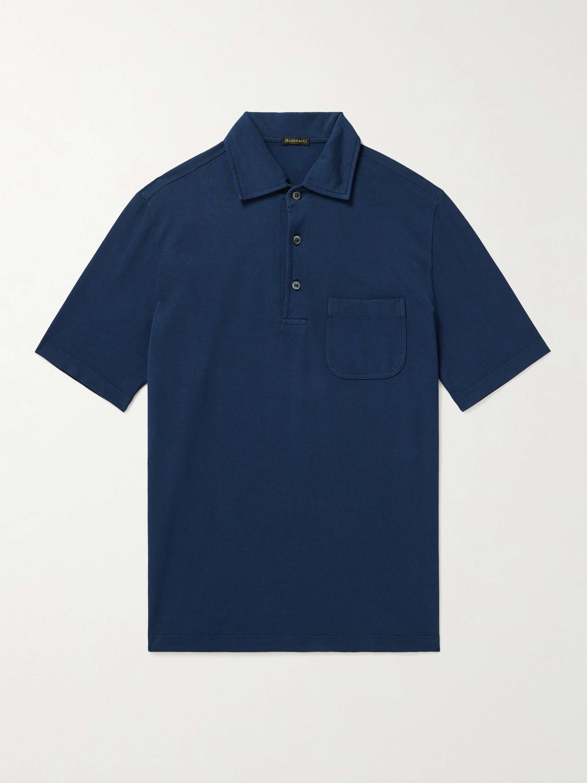 RUBINACCI Cotton-Piqué Polo Shirt