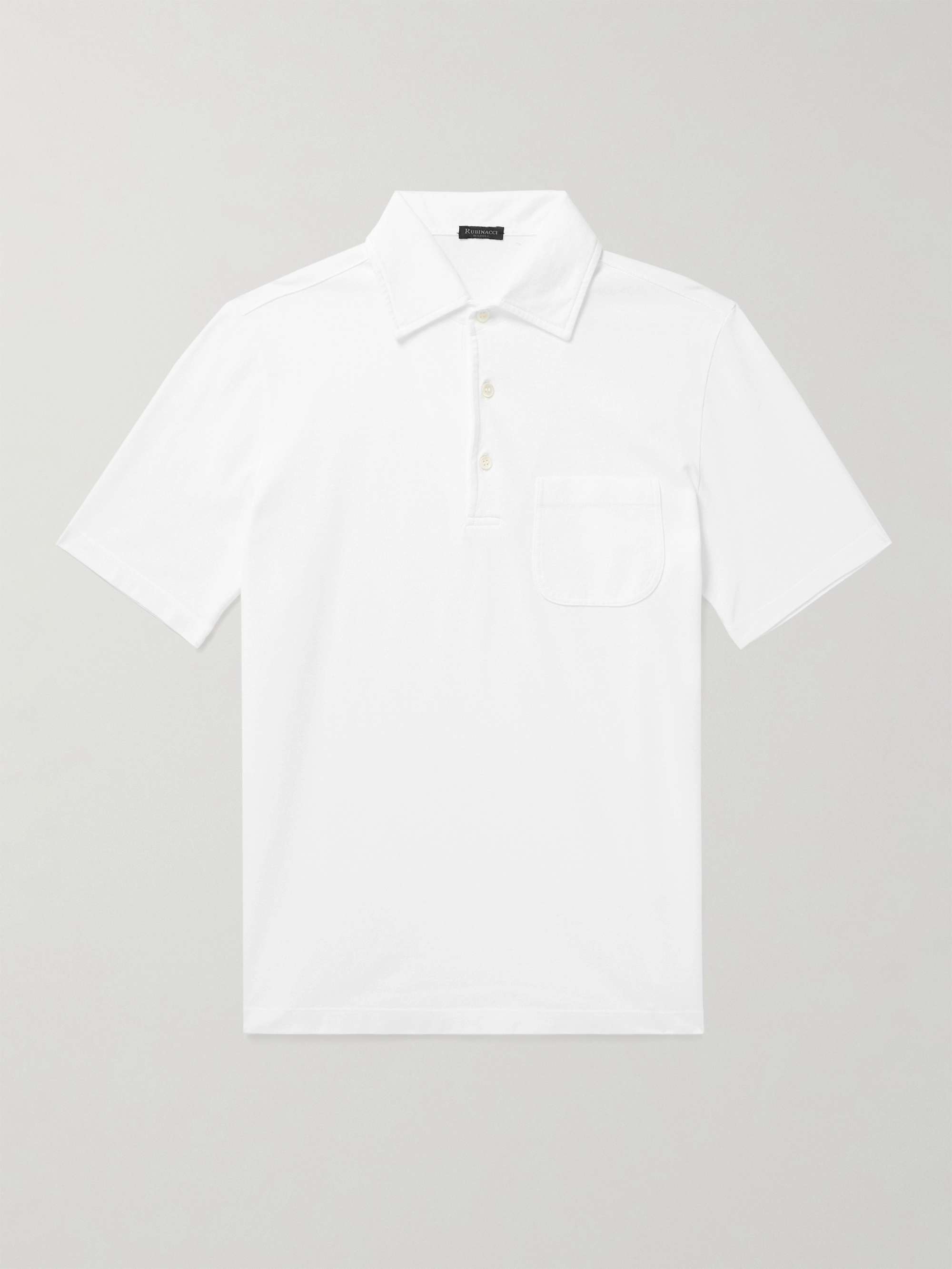 RUBINACCI Cotton-Piqué Polo Shirt