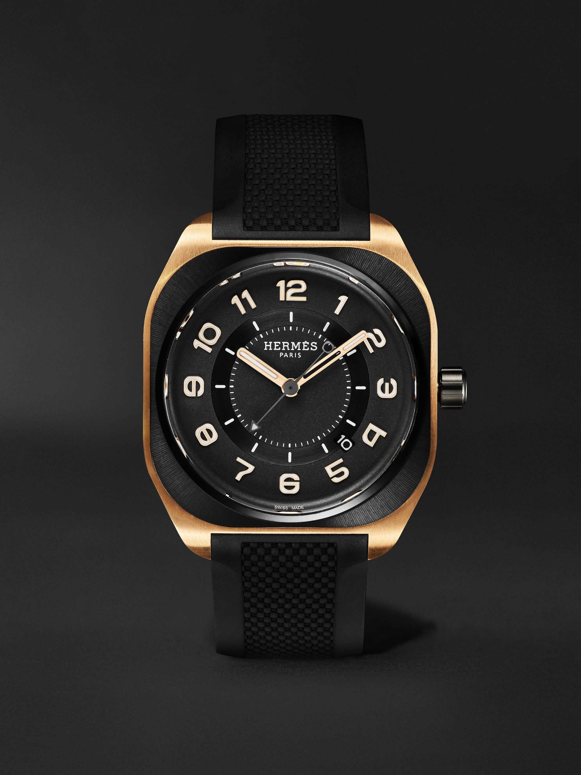 Hermes rose gold watch shop