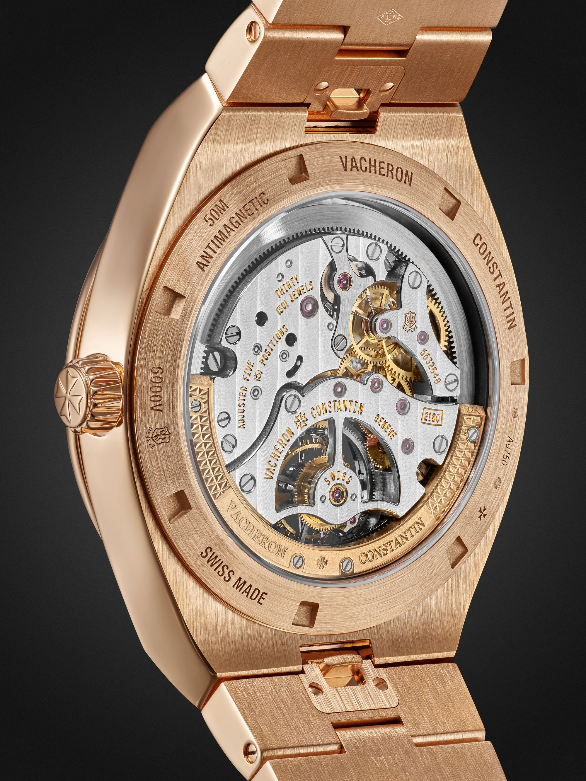 VACHERON CONSTANTIN Overseas Automatic Tourbillon  42.5mm 18-Karat Rose Gold Watch, Ref. No. 6000V/110R-B733