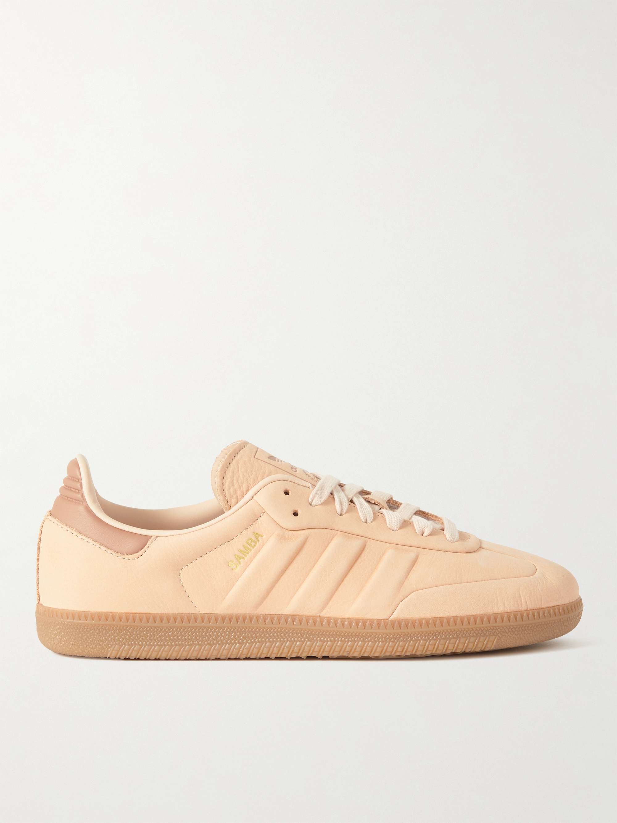 ADIDAS ORIGINALS Samba OG Leather-Trimmed Embossed Nubuck Sneakers