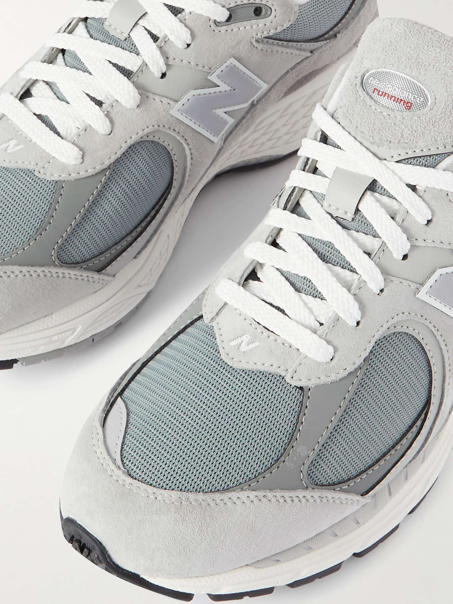 NEW BALANCE 2002R Leather-Trimmed Suede and Mesh Sneakers for Men | MR ...
