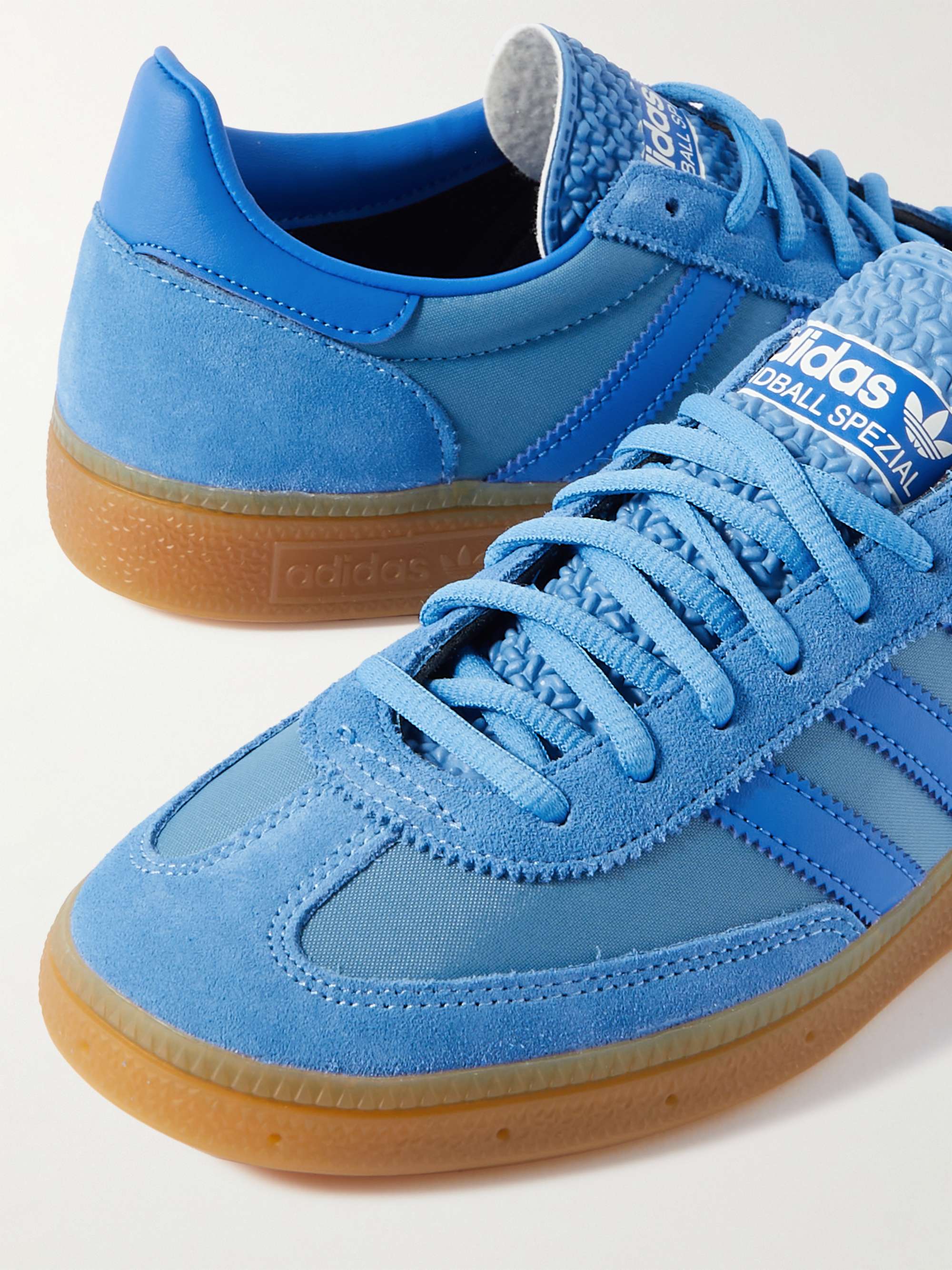 Adidas originals handball top suede leather and mesh on sale sneakers
