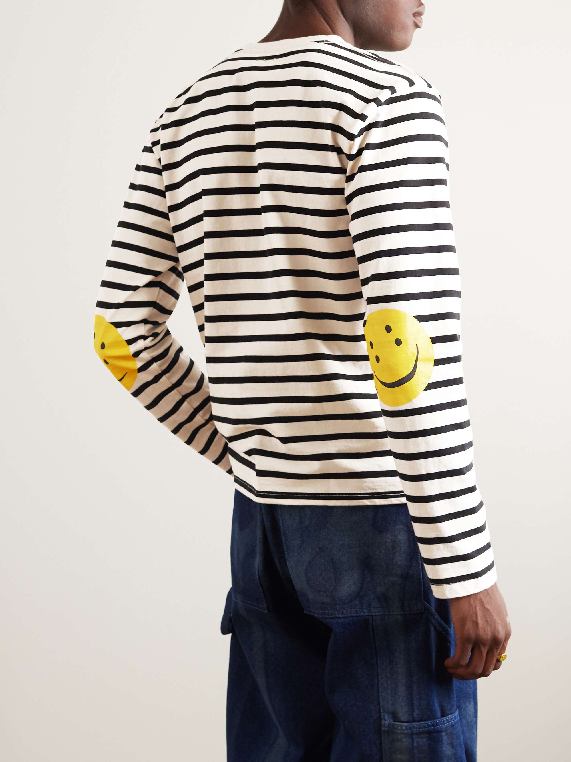 KAPITAL Printed Striped Cotton-Jersey T-Shirt for Men | MR