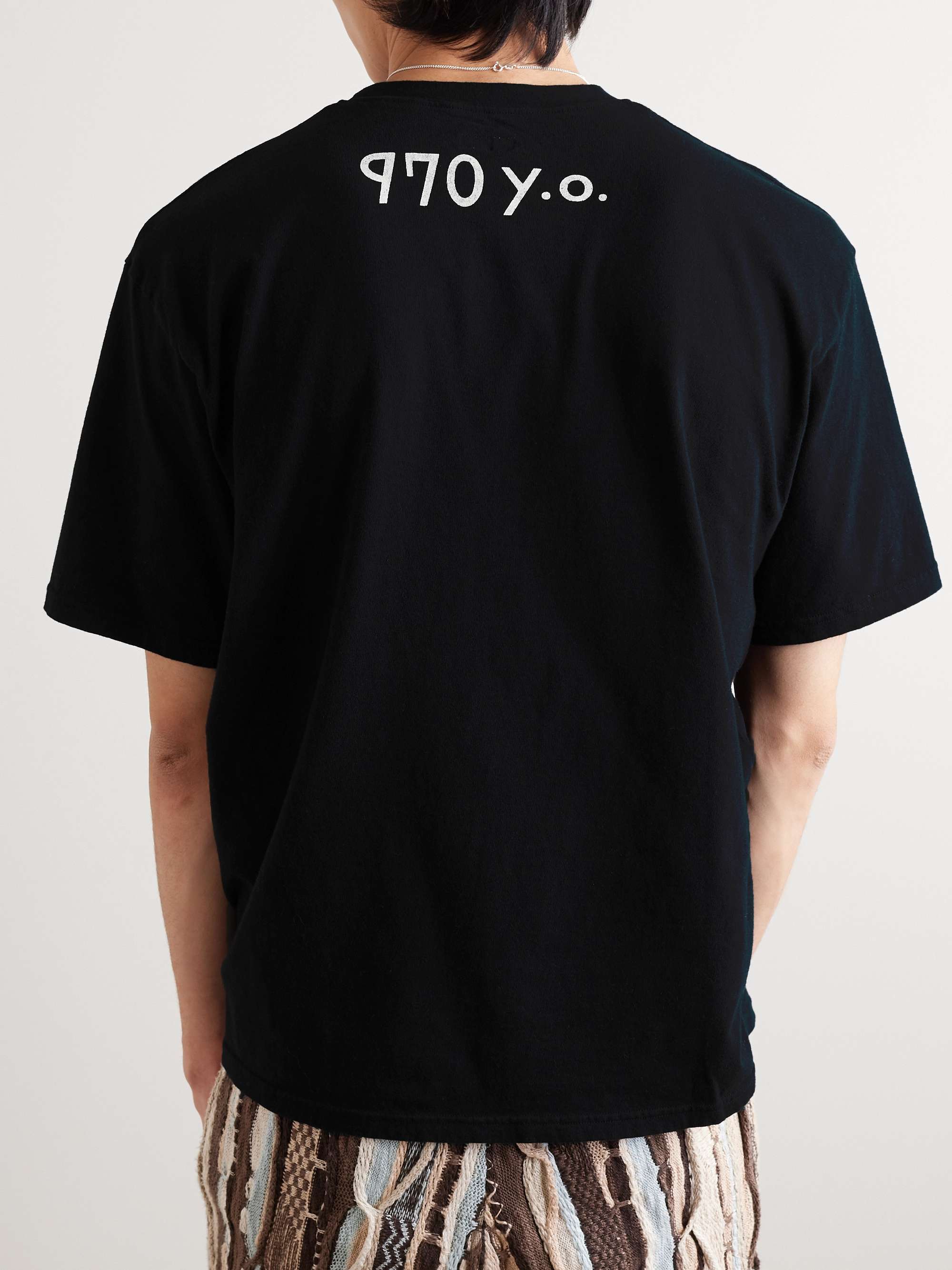 KAPITAL Printed Cotton-Jersey T-Shirt